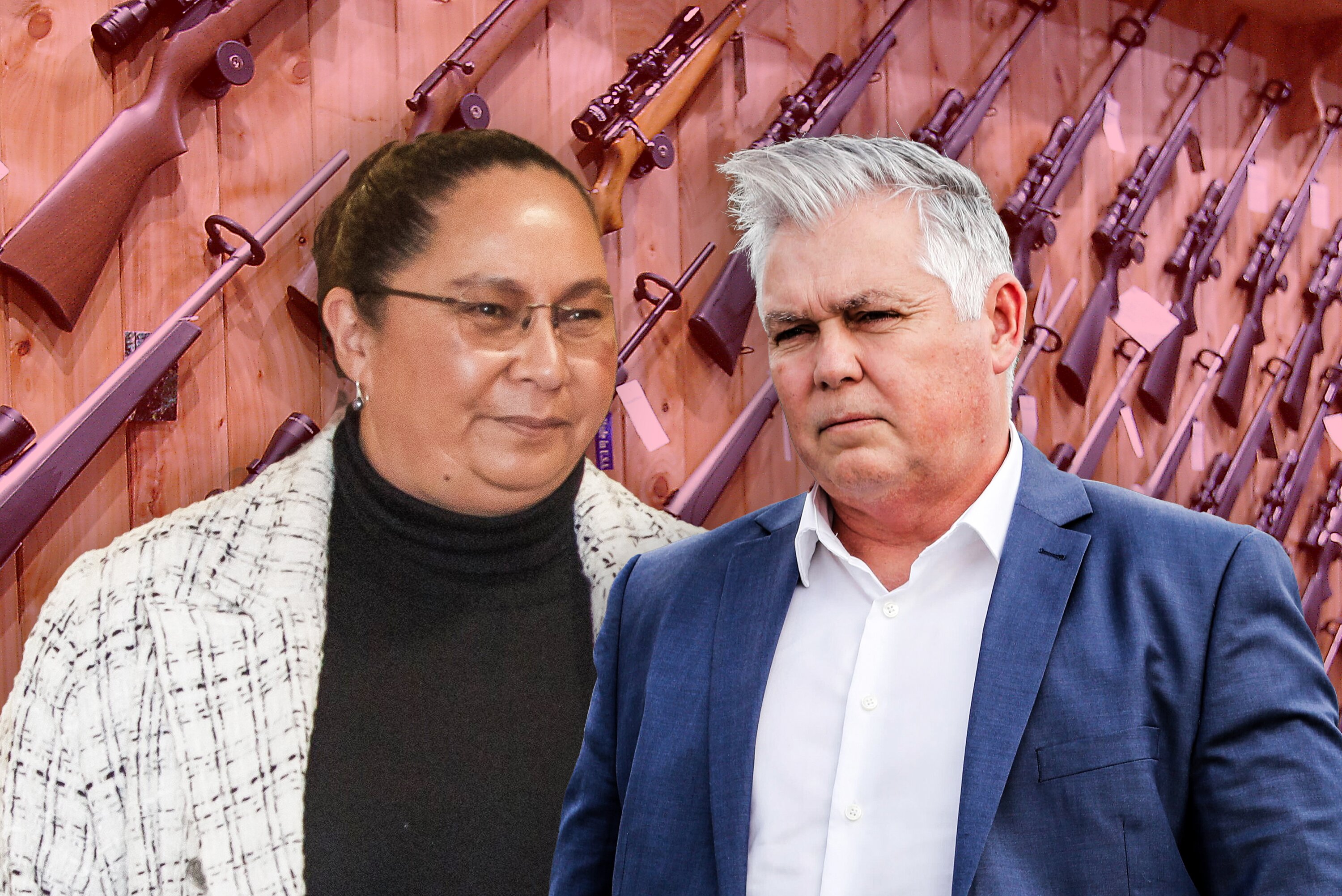 Associate Justice Minister Nicole Mckee and Police Minister Mark Mitchell. Composite Photo / NZME
