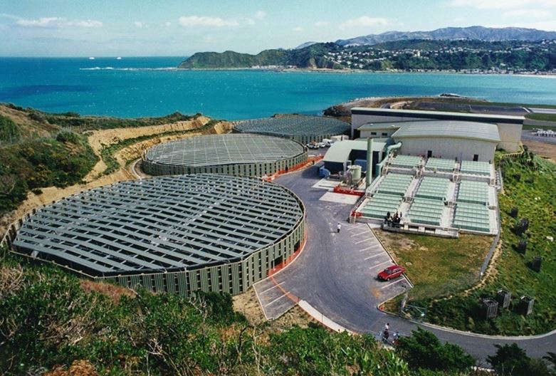 Wellington’s sludge minimisation facility at Moa Point, due for completion in 2026.