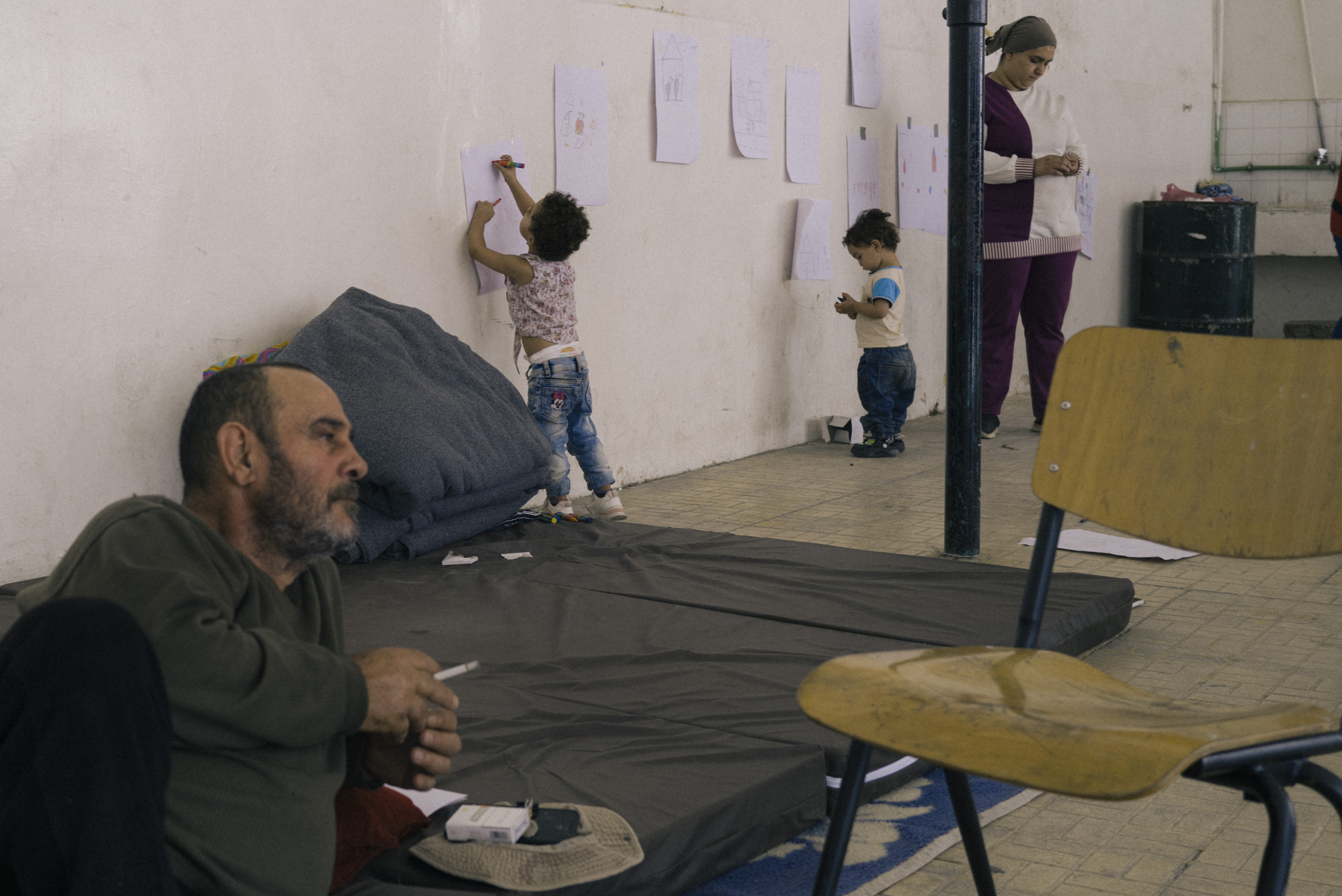 Refugees who left their homes in western Lebanon found refuge in a school in the Christian city of Zahle. Photo / Lorenzo Tugnoli for The Washington Post