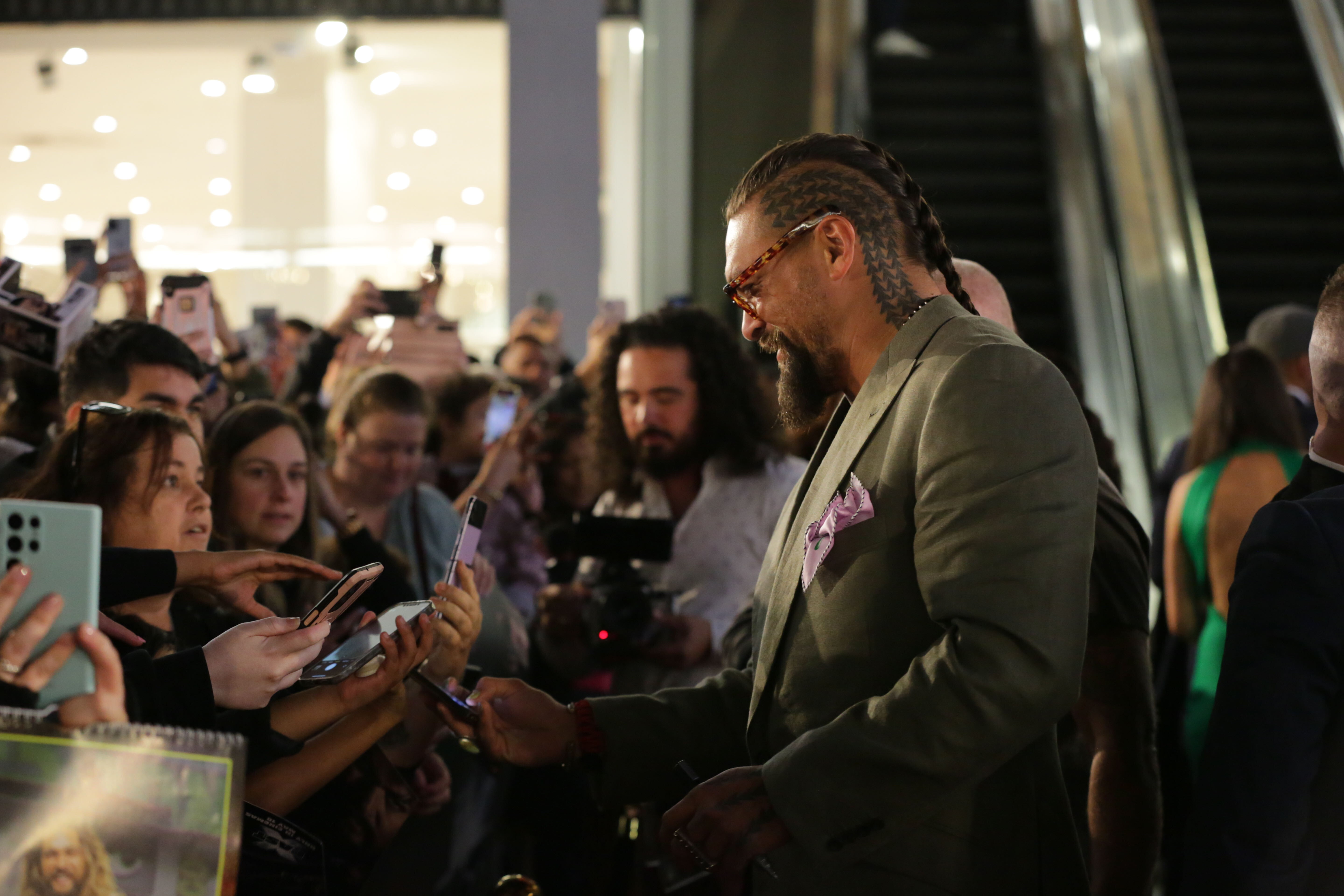 Hollywood star Jason Momoa attends the Fast X premiere at Sylvia Park in Auckland. Photo / Sylvia Whinray