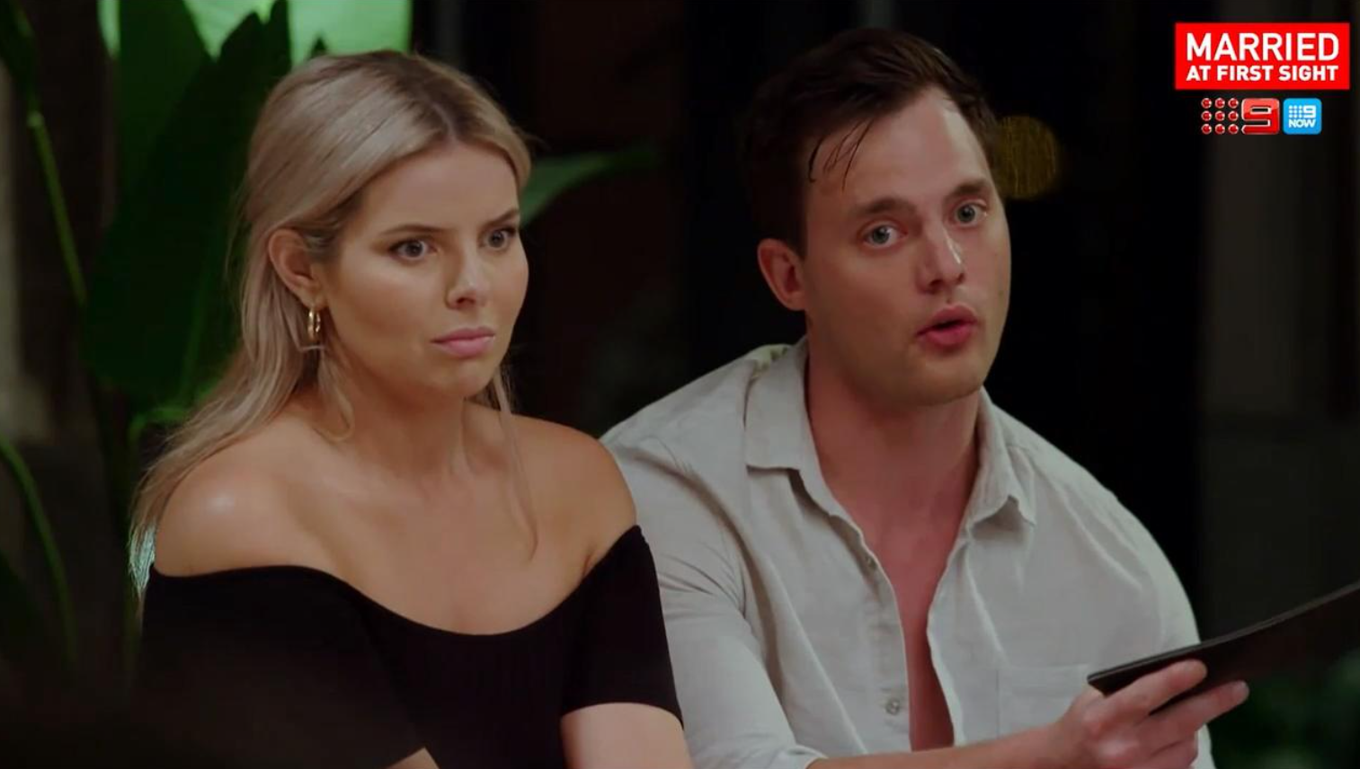 Olivia Frazer and Jackson Lonie were coupled up on the show. Photo / Channel 9