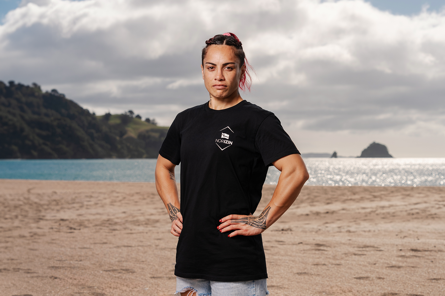 Mea Motu says she'll miss boxing the most while on the island. Photo / Matt Klitscher