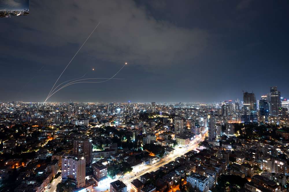 Israeli Iron Dome air defence system fires to intercept a rocket fired from the Gaza Strip. Photo / AP