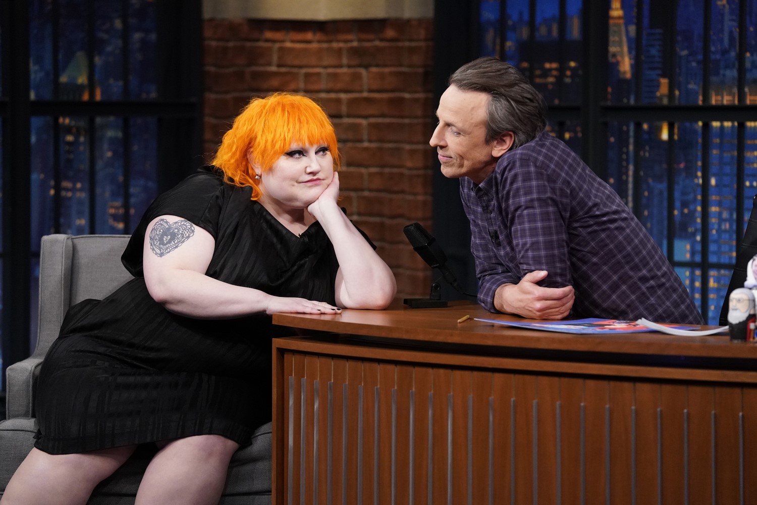 Beth Ditto appears on Late Night With Seth Meyers. Gossip performed on the show on March 27. Photo / Getty Images