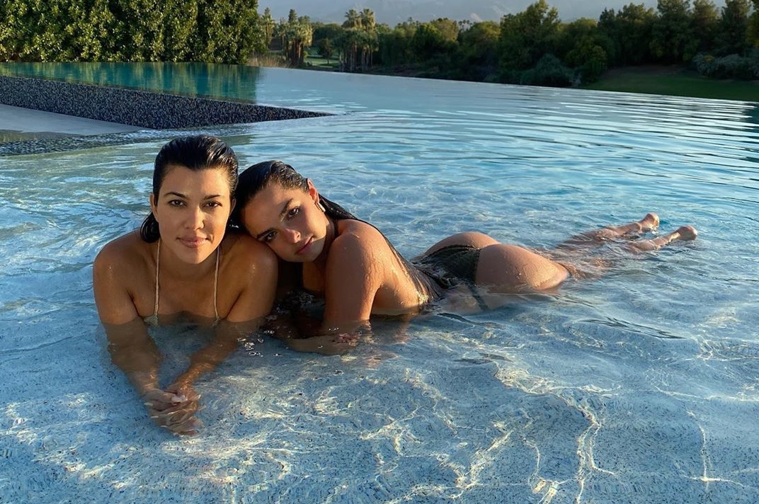 It's the most unlikely friendship to come out of 2020. Forty-one-year-old Kourtney Kardashian and a 19-year-old have caused a stir online. Photo / Supplied