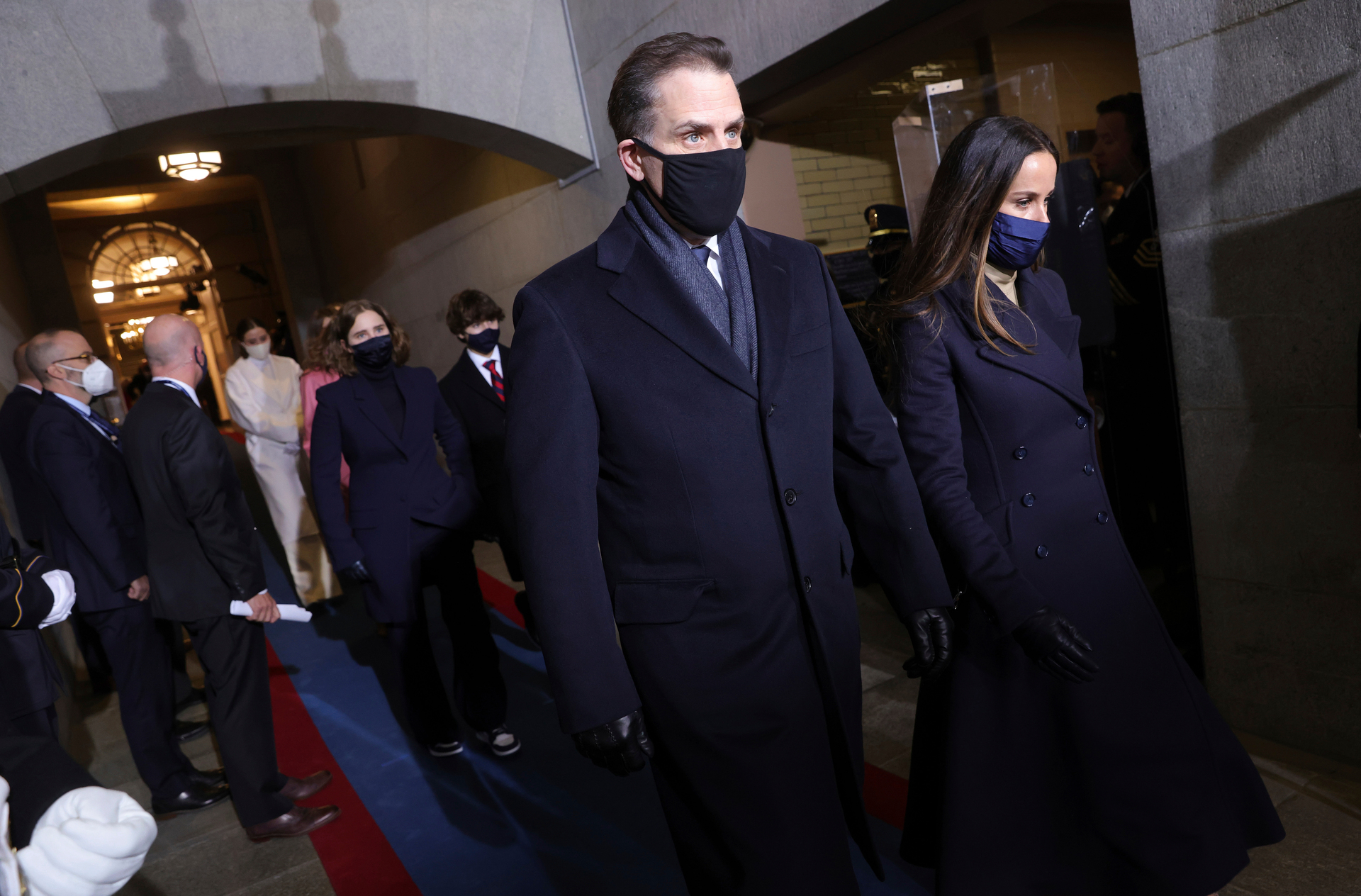 Hunter Biden arrives at the inauguration of U.S. President-elect Joe Biden on the West Front of the US Capitol in Washington in January. Photo / AP