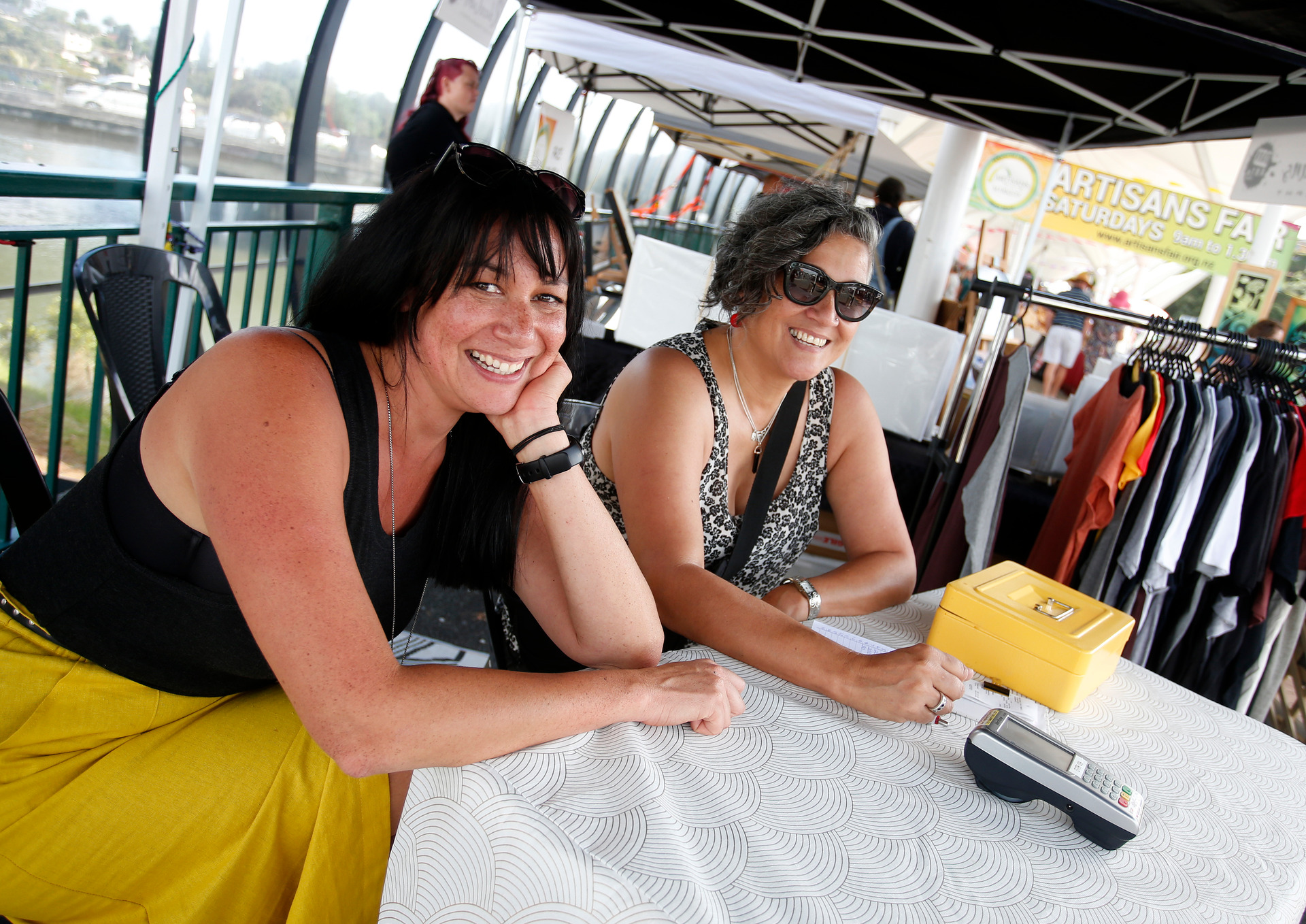 Artisan's Market co-organisers Tima Cassidy and Michele Kire reckon the Whangārei Artisans market is a great place to buy gifts. Photo / Michael Cunningham