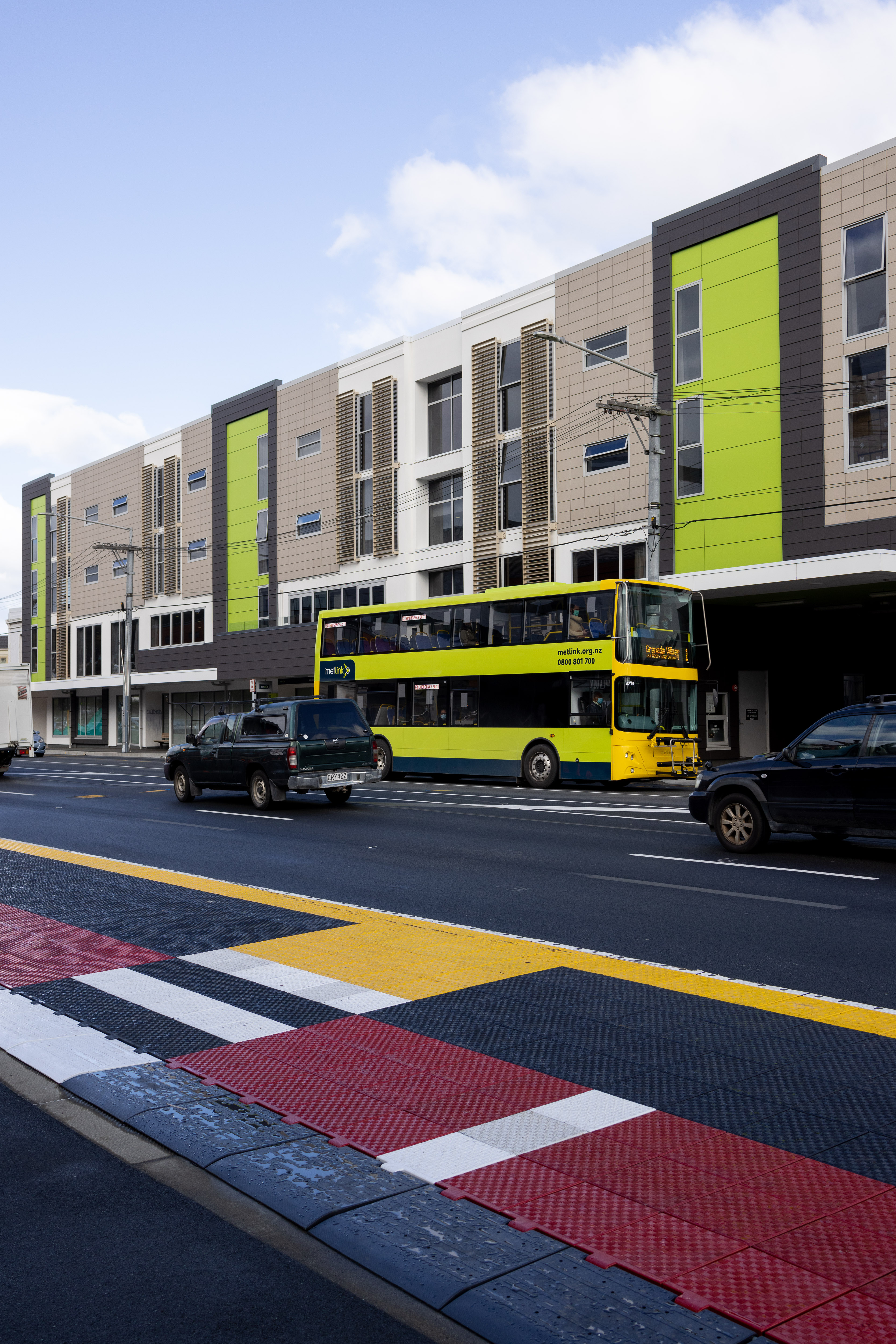 One of the new bus lanes in Wellington is on Adelaide Rd. Photo / Wellington City Council