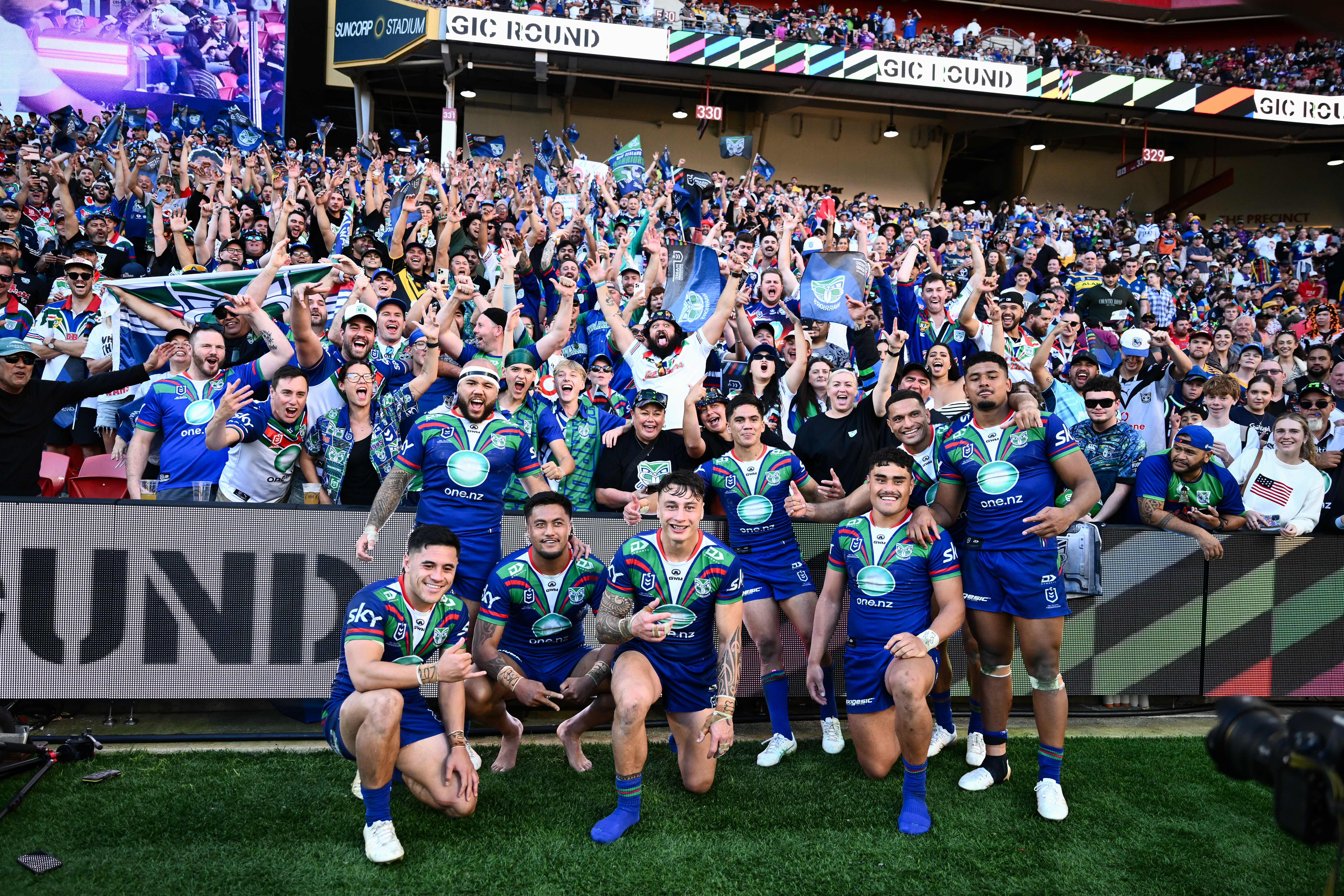 The Warriors attracted big support at the Magic Round in Brisbane and would expect plenty of fans to be keen to head to Las Vegas too. Photo / Photosport