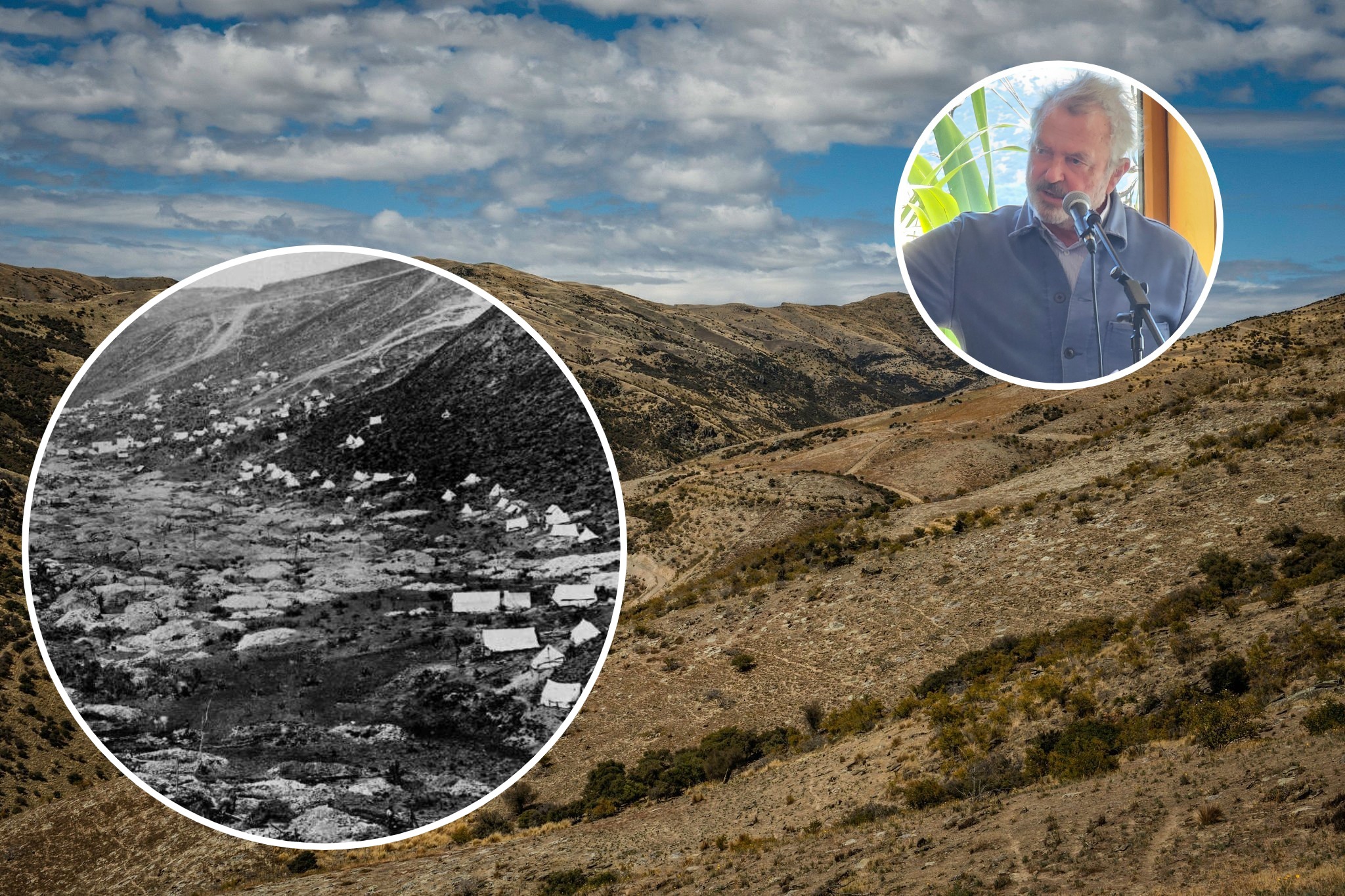 The Dunstan Mountains could be home to a large gold mine, opposed by actor Sam Neill, between Bendigo and Ophir. Images / File