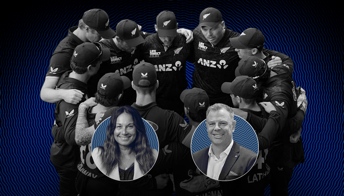 NZ Cricket chair Diana Puketapu-Lyndon (left, inset) and former chief executive Scott Weenink. Illustration / Oliver Rusden; photos / AFP, Photosport