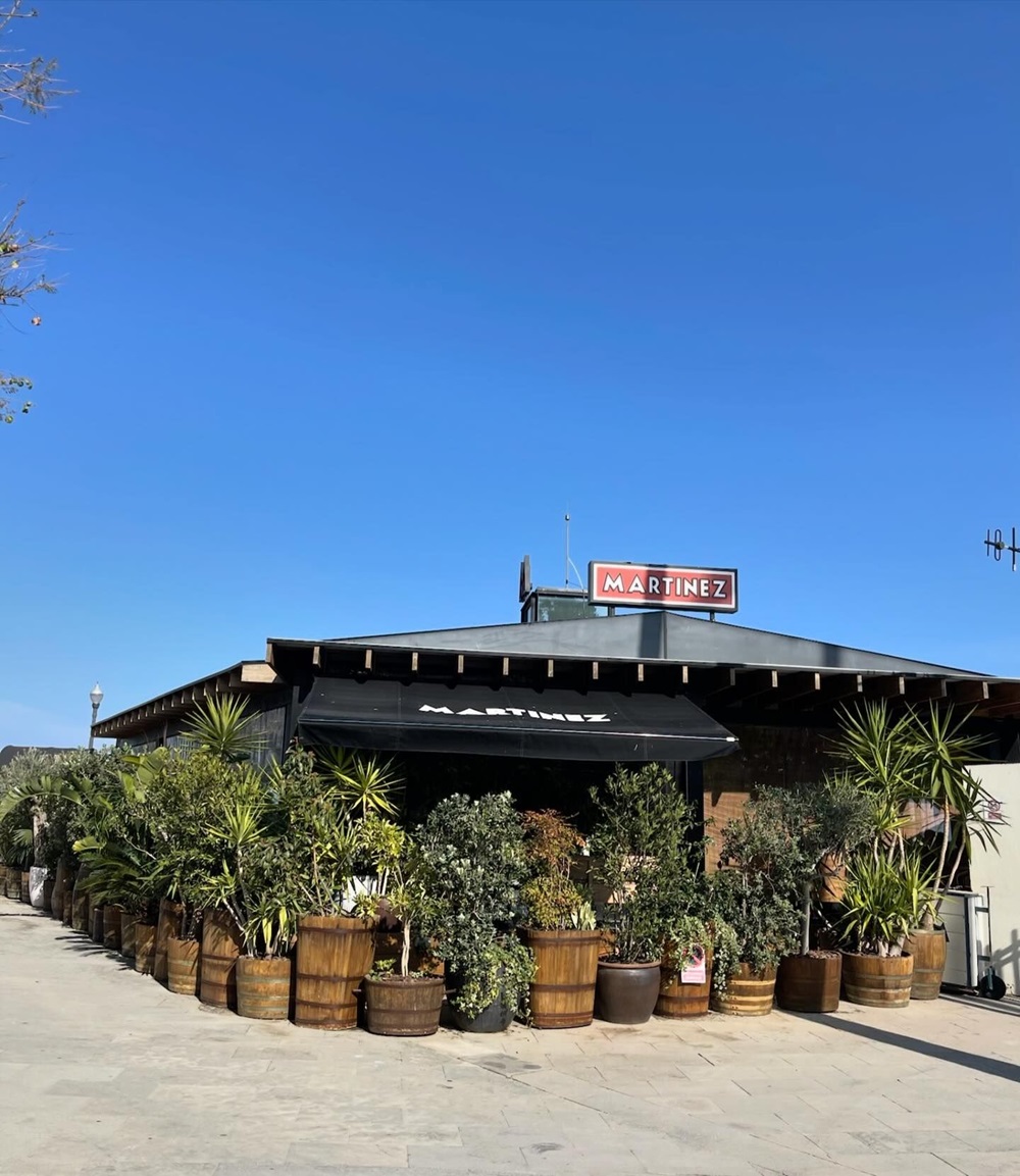 Terraza Martínez is a unique restaurant located in Montjuïc, with 360 degree views of the port, the city and the sea. Photo / Dan Ahwa