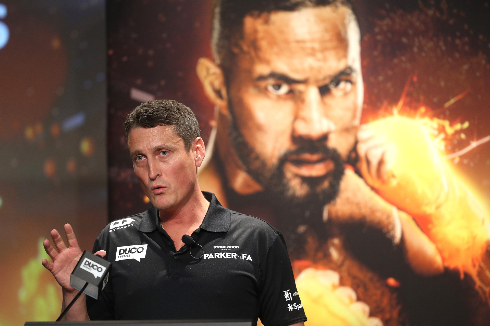 David Higgins manages boxer Joseph Parker. Photo / Phil Walter, Getty