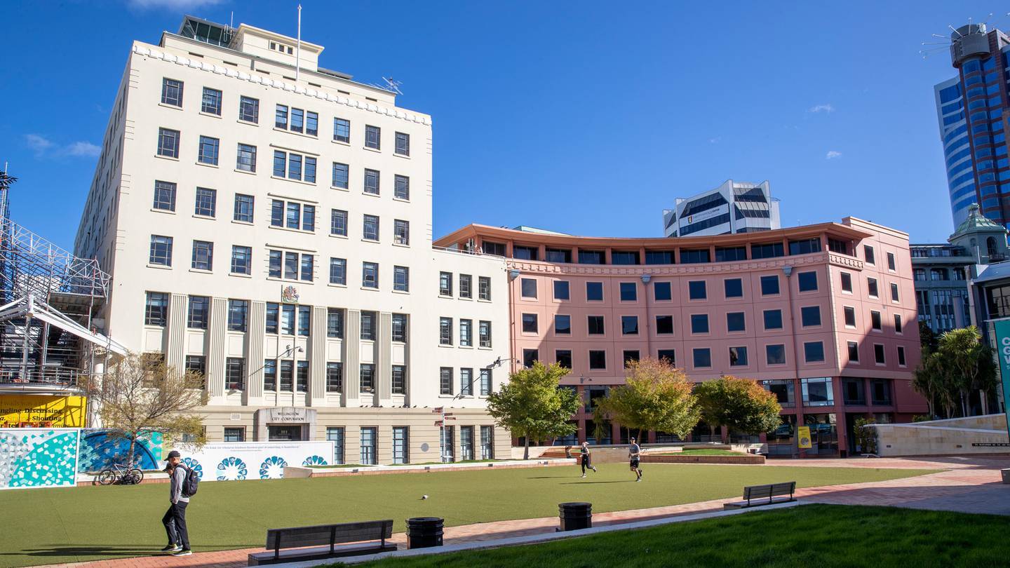 Wellington's Civic Square. Photo / Mark Mitchell