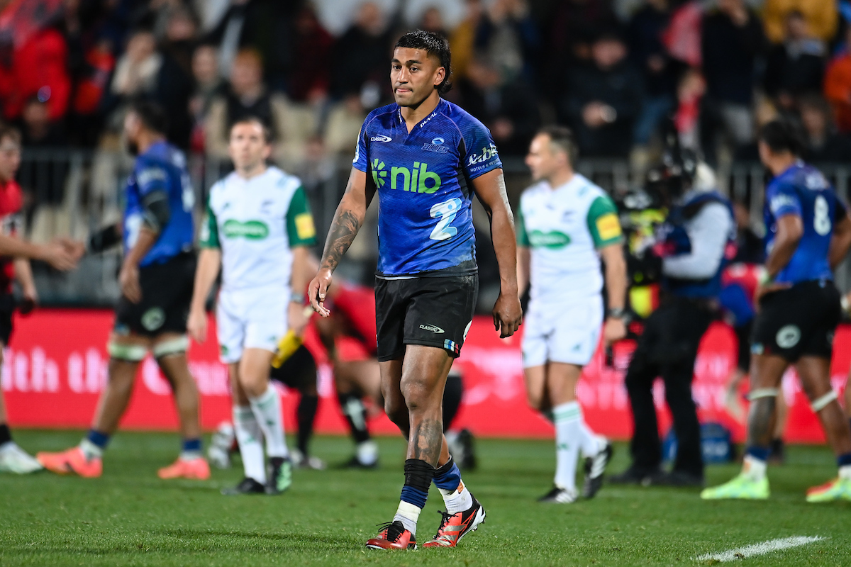 A dejected Ioane after the defeat to the Crusaders. Photo / Photosport