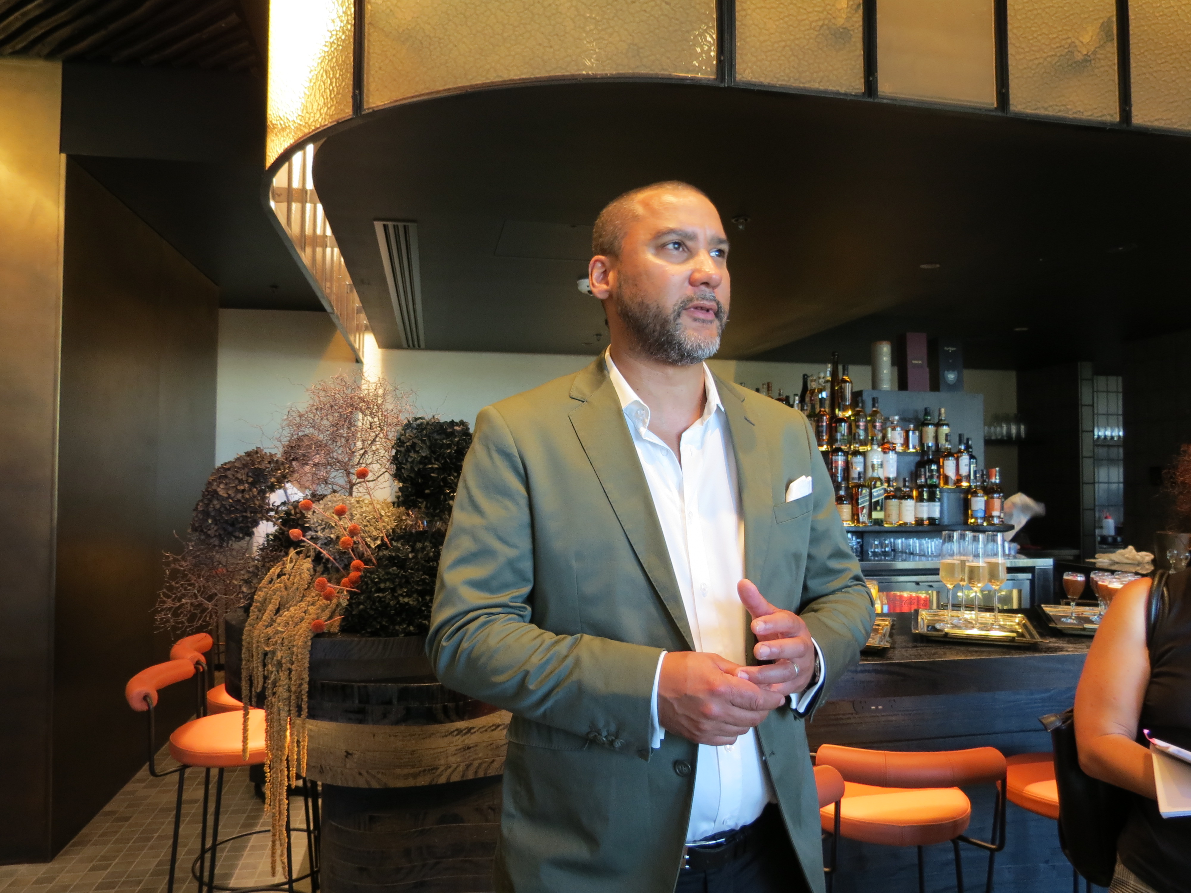 Gareth Stewart, partner chef at the new Adveih Restaurant and Bar inside the new InterContinental Auckland.