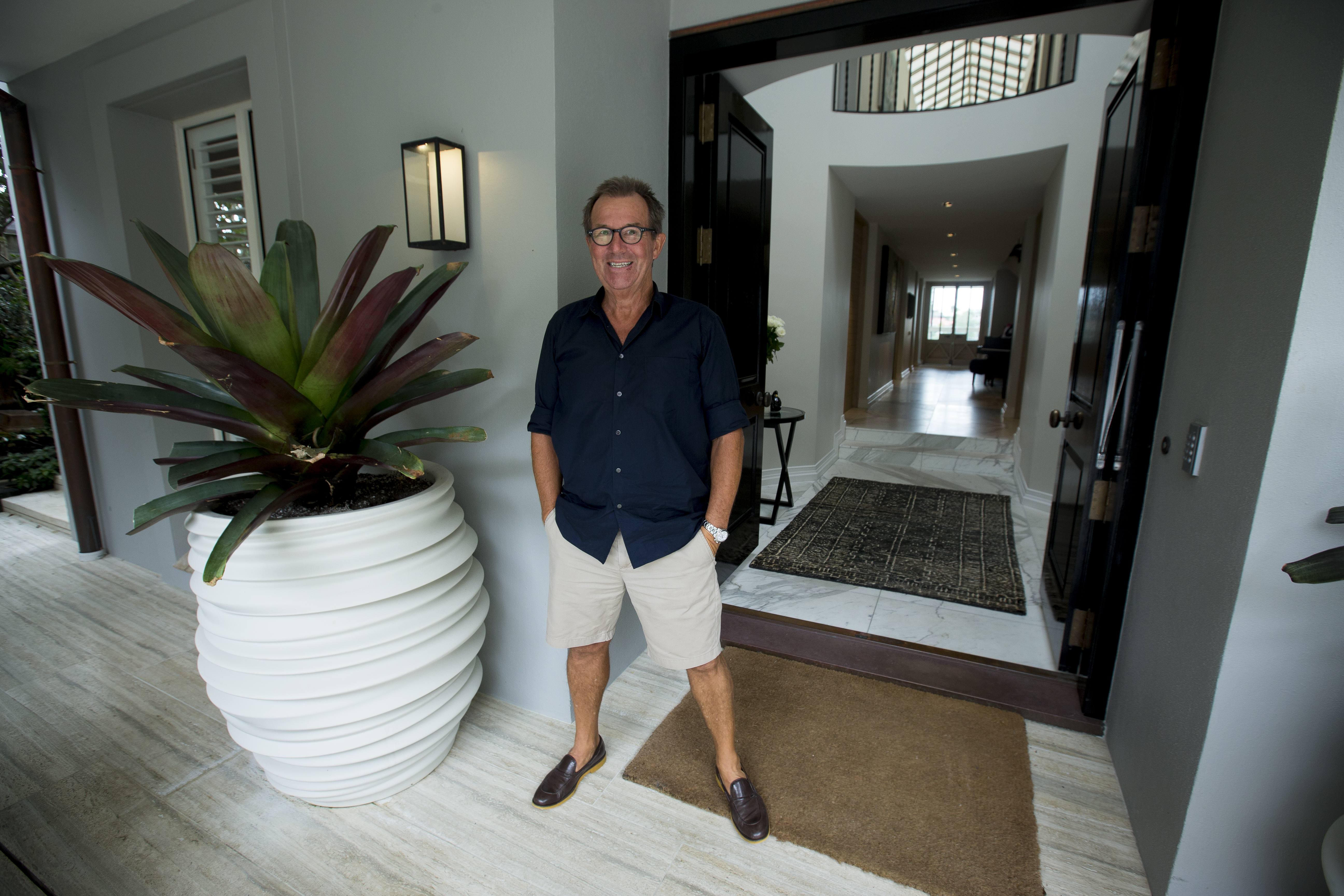 Real estate agent to New Zealand’s uber-rich, Graham Wall, is said to have scored an invitation on to Gary Lane's boat. Photo / Dean Purcell 