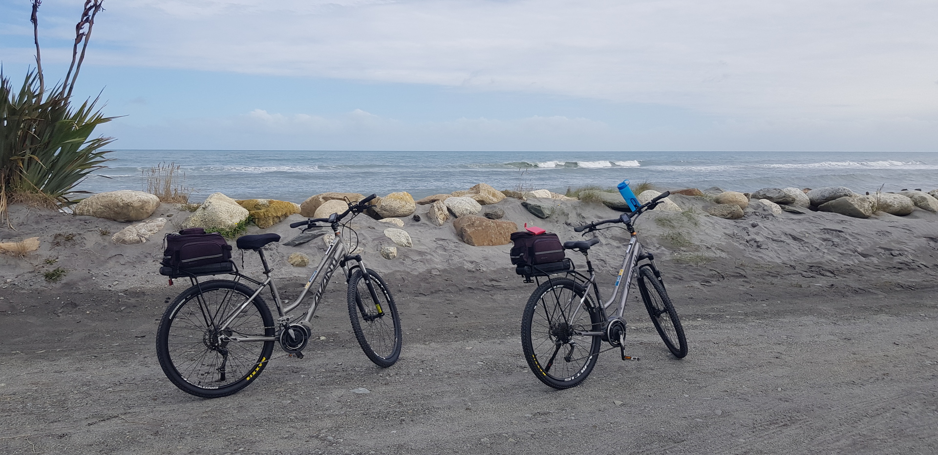 E-bikes near Ross. Photo / Owen Scott