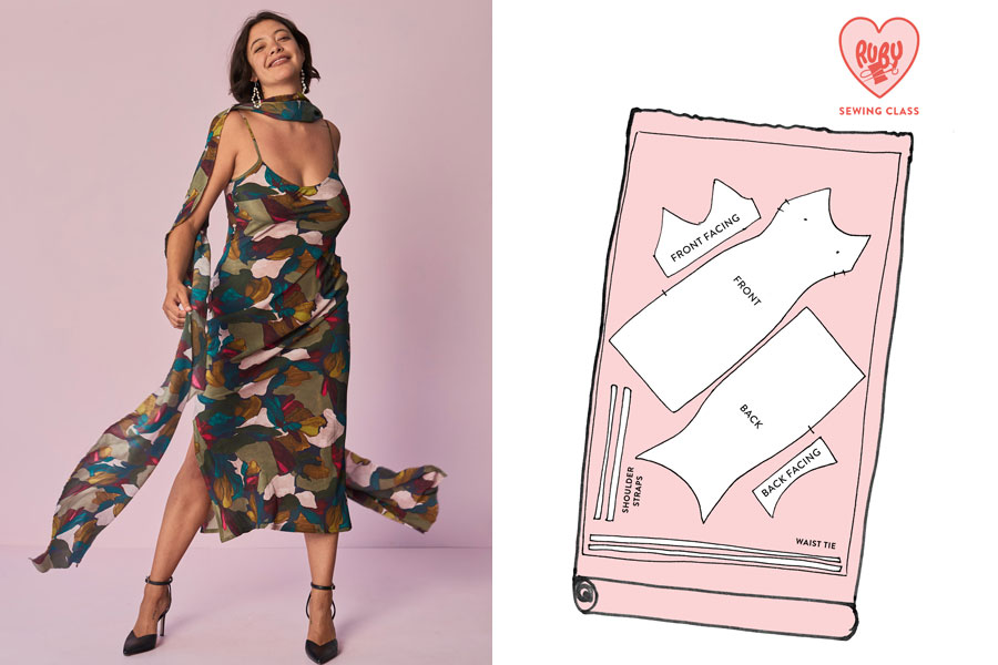 Liam's popular Carol slip and accompanying pattern is available to order online. Photos / Supplied