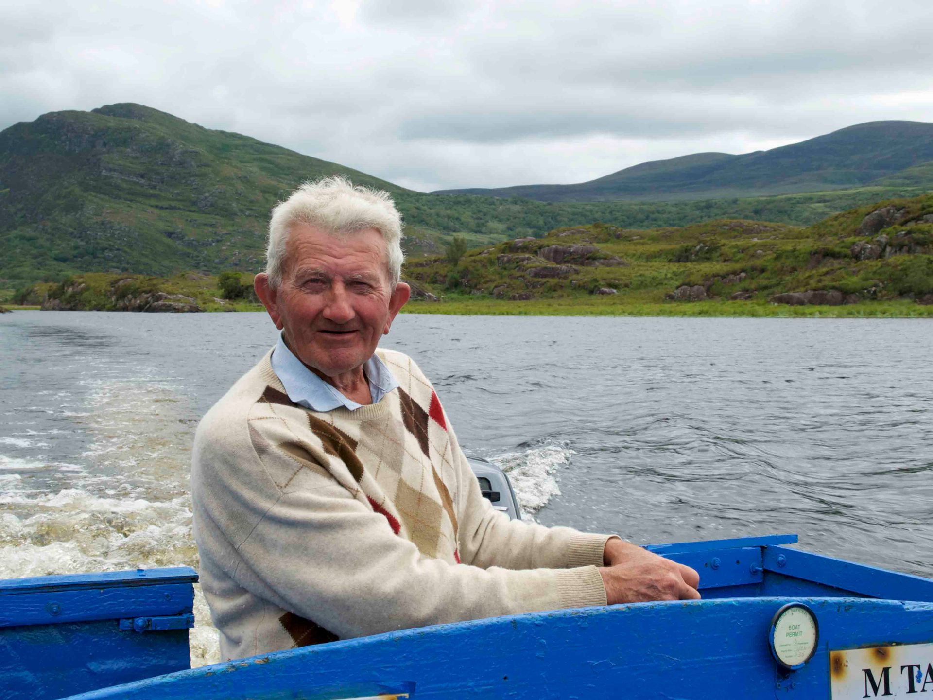 Michael, an Irishman who rowed Pamela Wade across Killarney's Upper Lake. Photo / Supplied