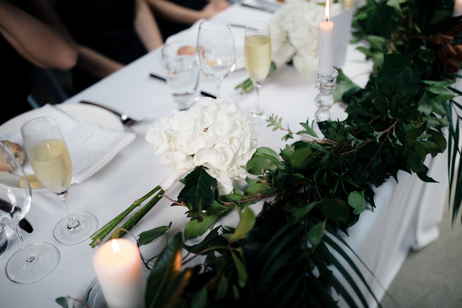 Florals were created by Vicki Roycroft from Wildflower Waiheke. Photo / Andrew Hewson
