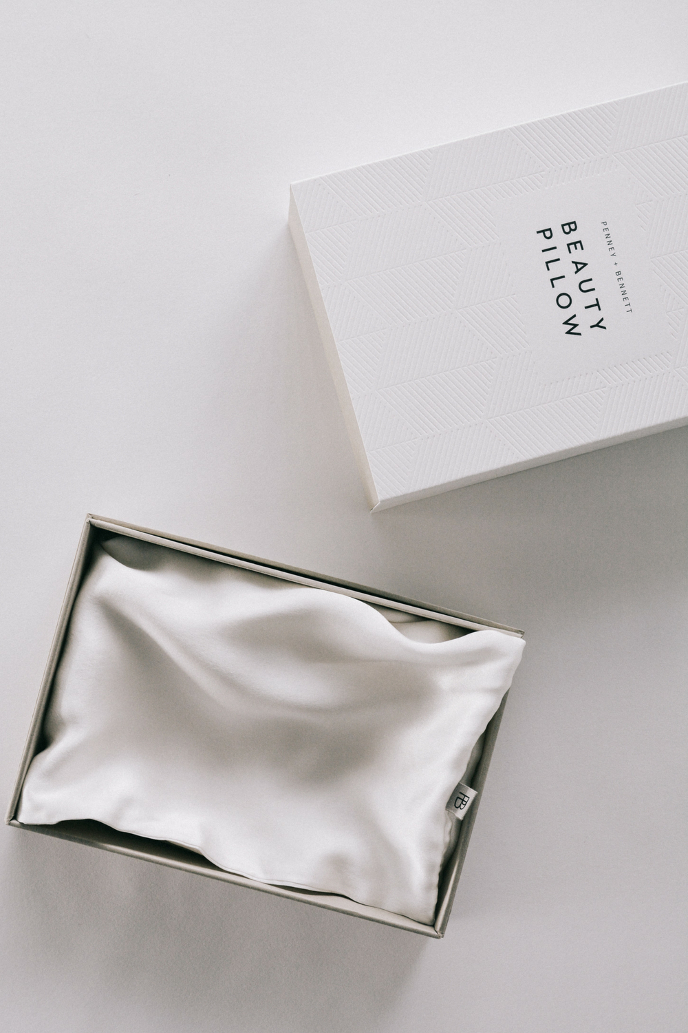 Penney + Bennett's Beauty Pillow is crafted from the highest grade mulberry silk. Photo / Supplied 