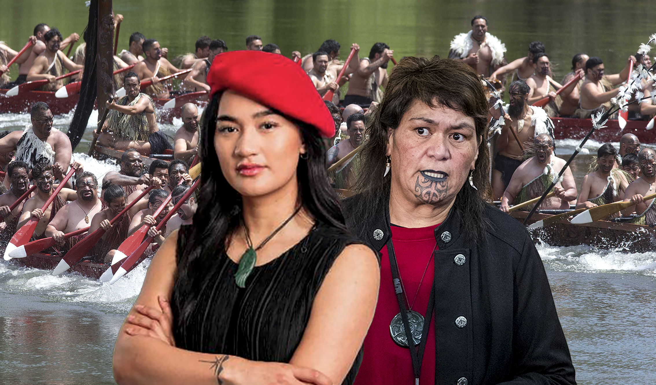 Hana-Rawhiti Maipi-Clarke and Hauraki-Waikato MP Nanaia Mahuta.
