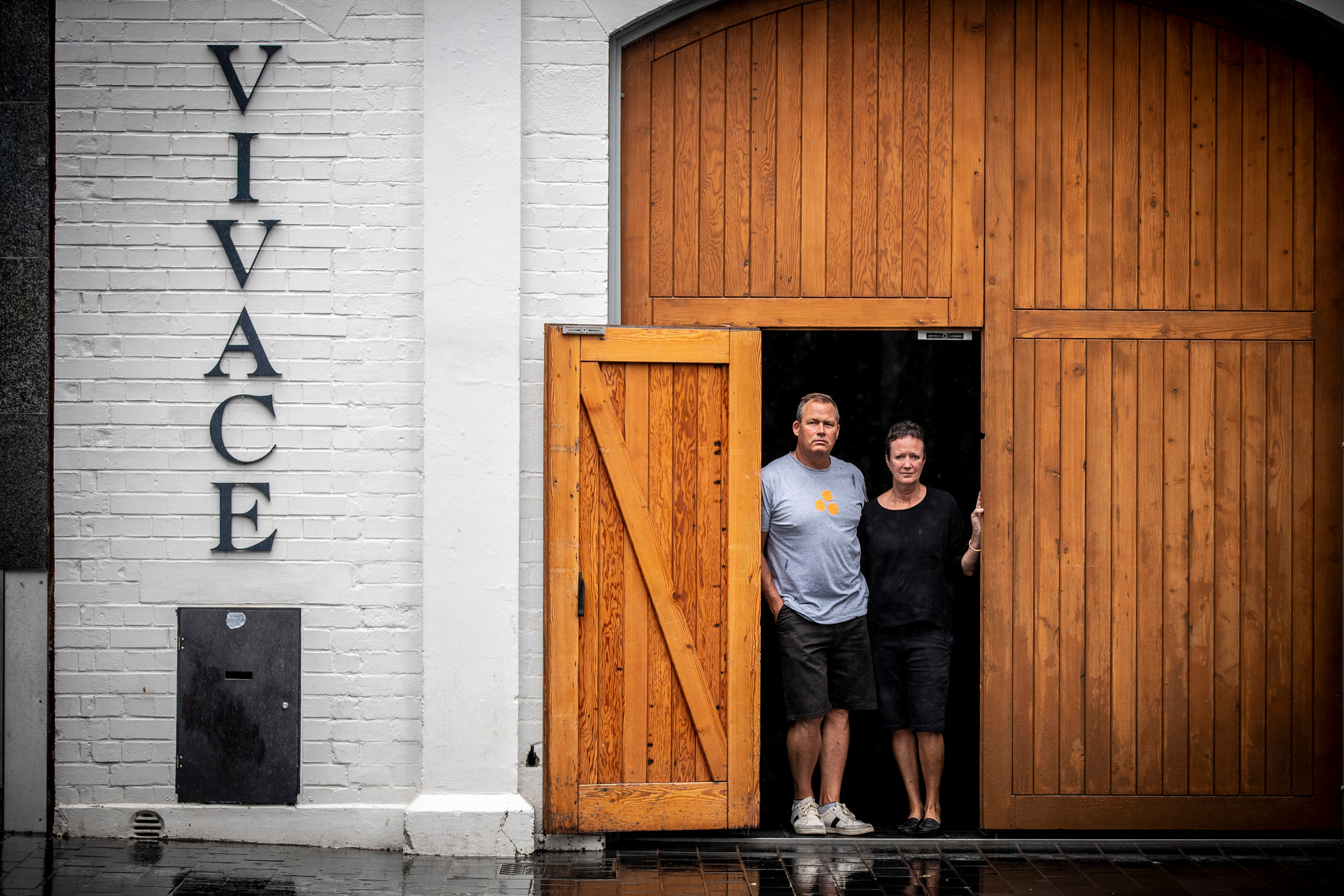 Eugene Gibson (left) and Mandy Lusk (right) at Vivace in 2020. Photo / Michael Craig