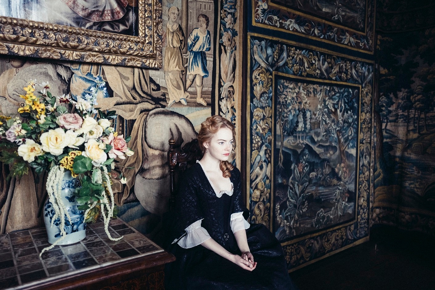 Emma Stone in The Favourite. 