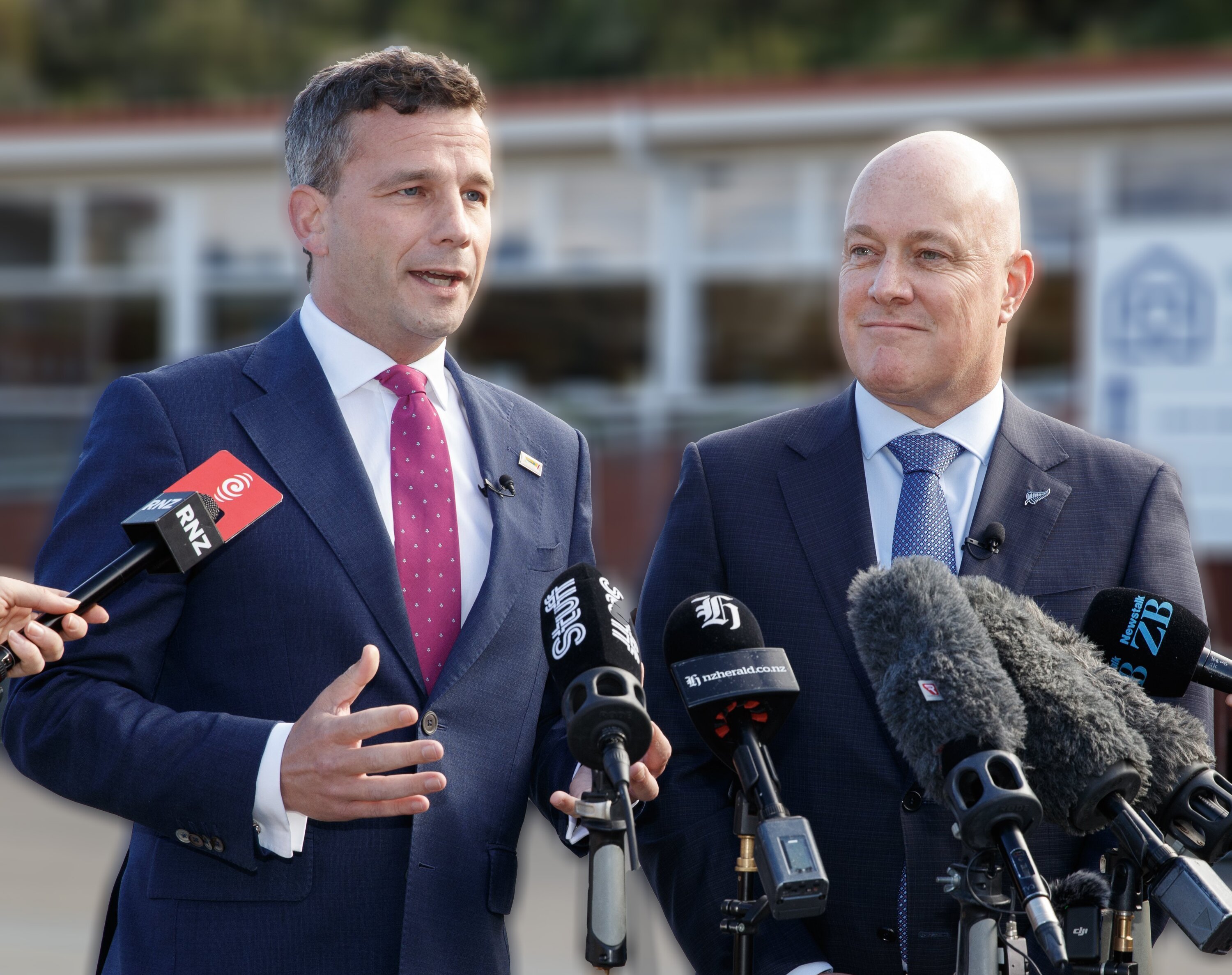 Act Leader David Seymour said Luxon is afraid of taking on hard issues after the introduction of the Treaty Principles Bill. Photo / Mark Mitchell.