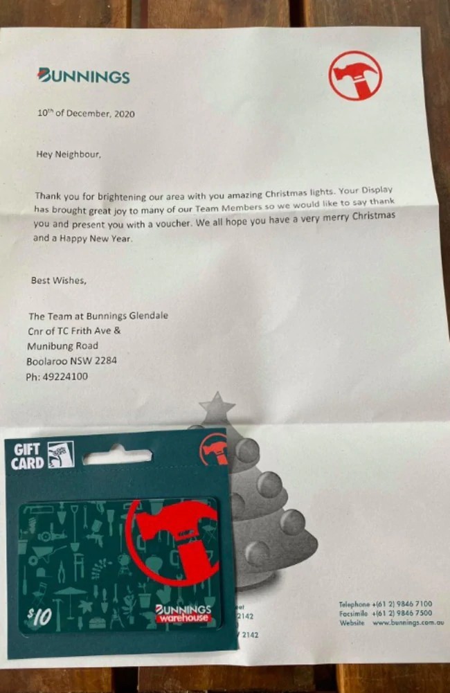 Mum's Surprise Letter From Bunnings After Putting Up Her Christmas Lights - Nz Herald