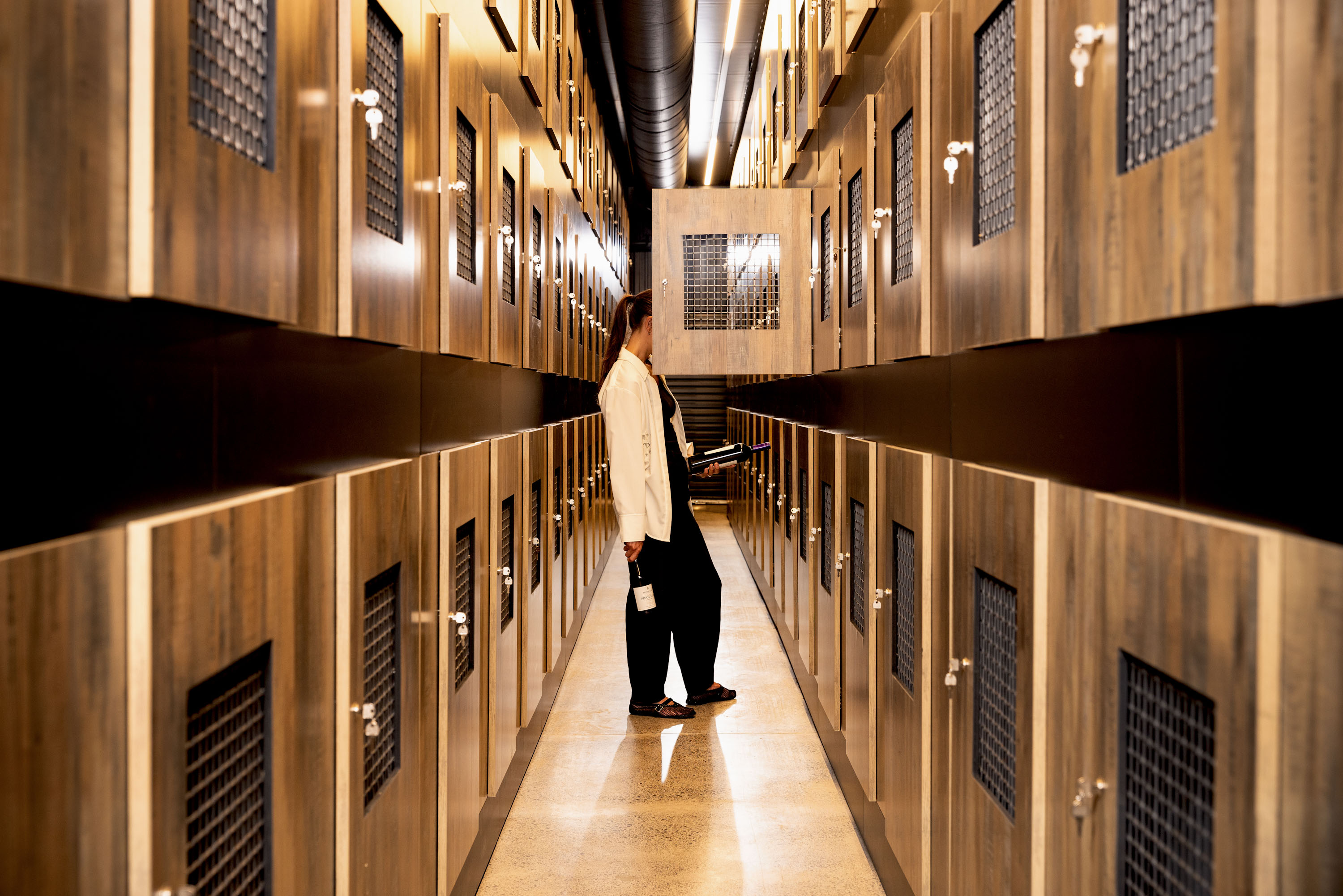 The College Hill Wine Room's subterranean wine vaults. Photo / Babiche Martens