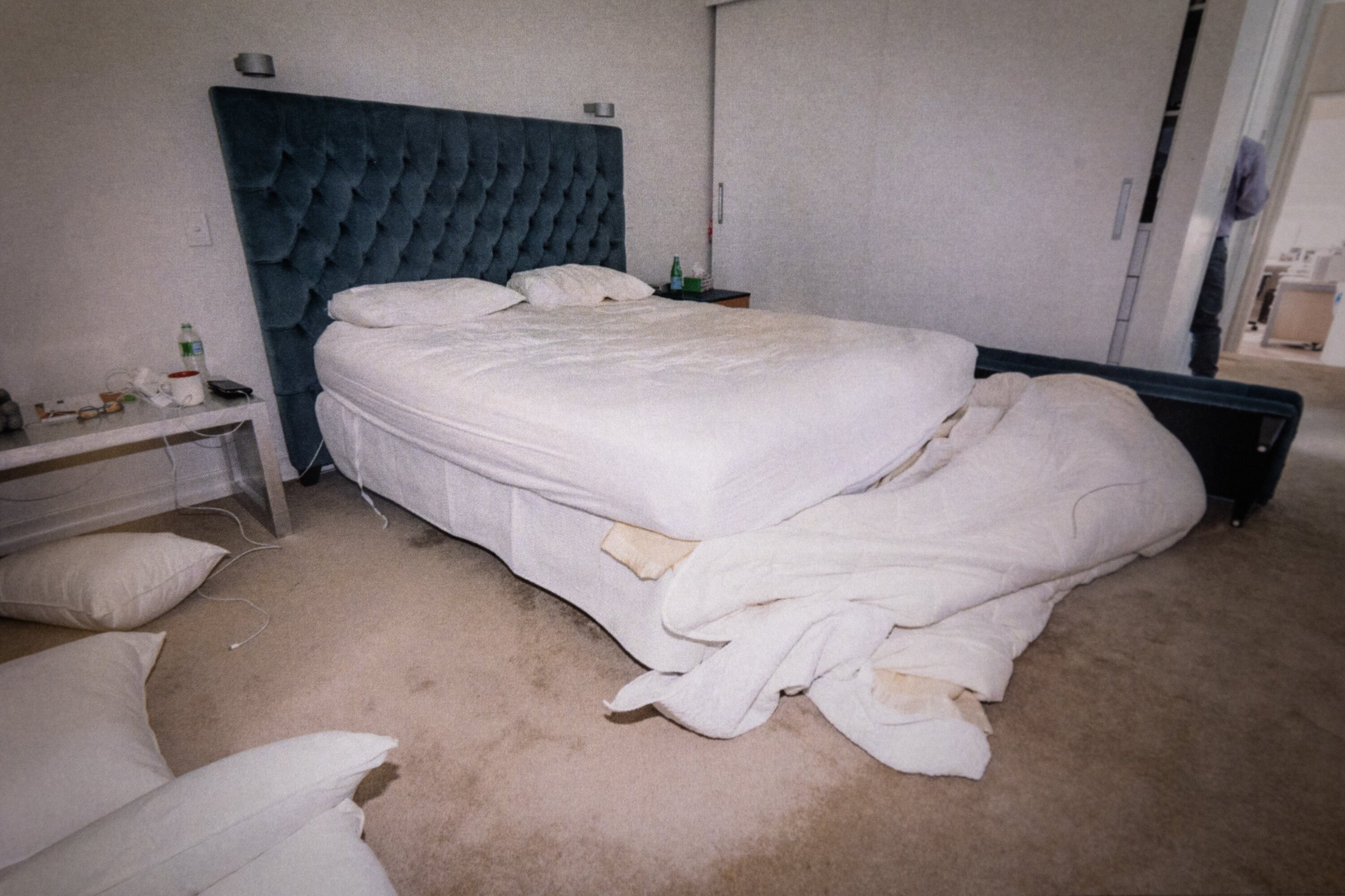 A photo of the guest bedroom from inside eye surgeon Philip Polkinghorne's Remuera home was entered into evidence during the trial.