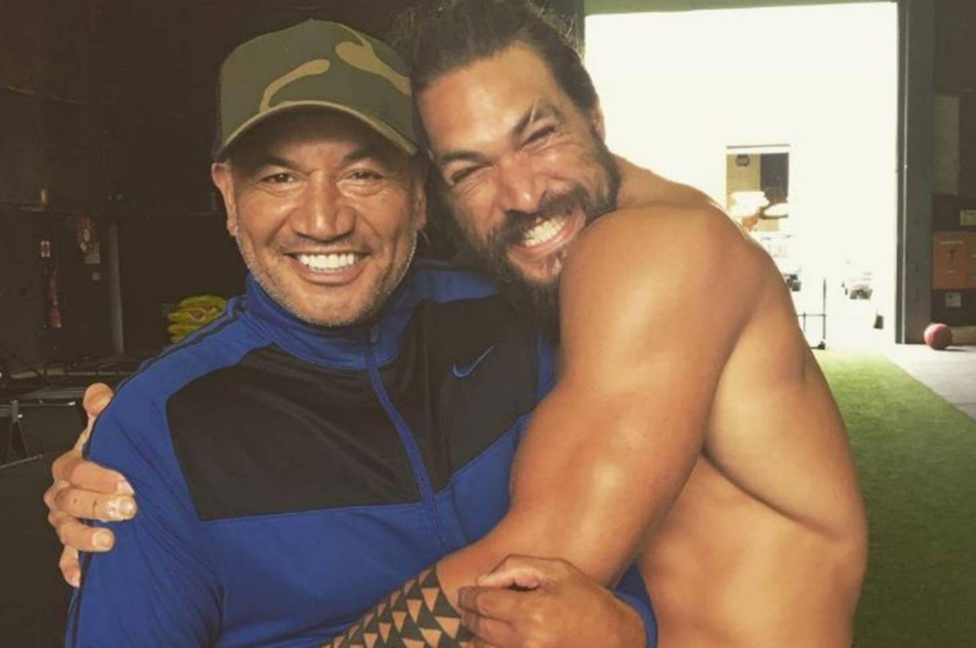 Temuera Morrison and Jason Momoa have a very special bond after starring as father and son in Aquaman. Photo / Instagram