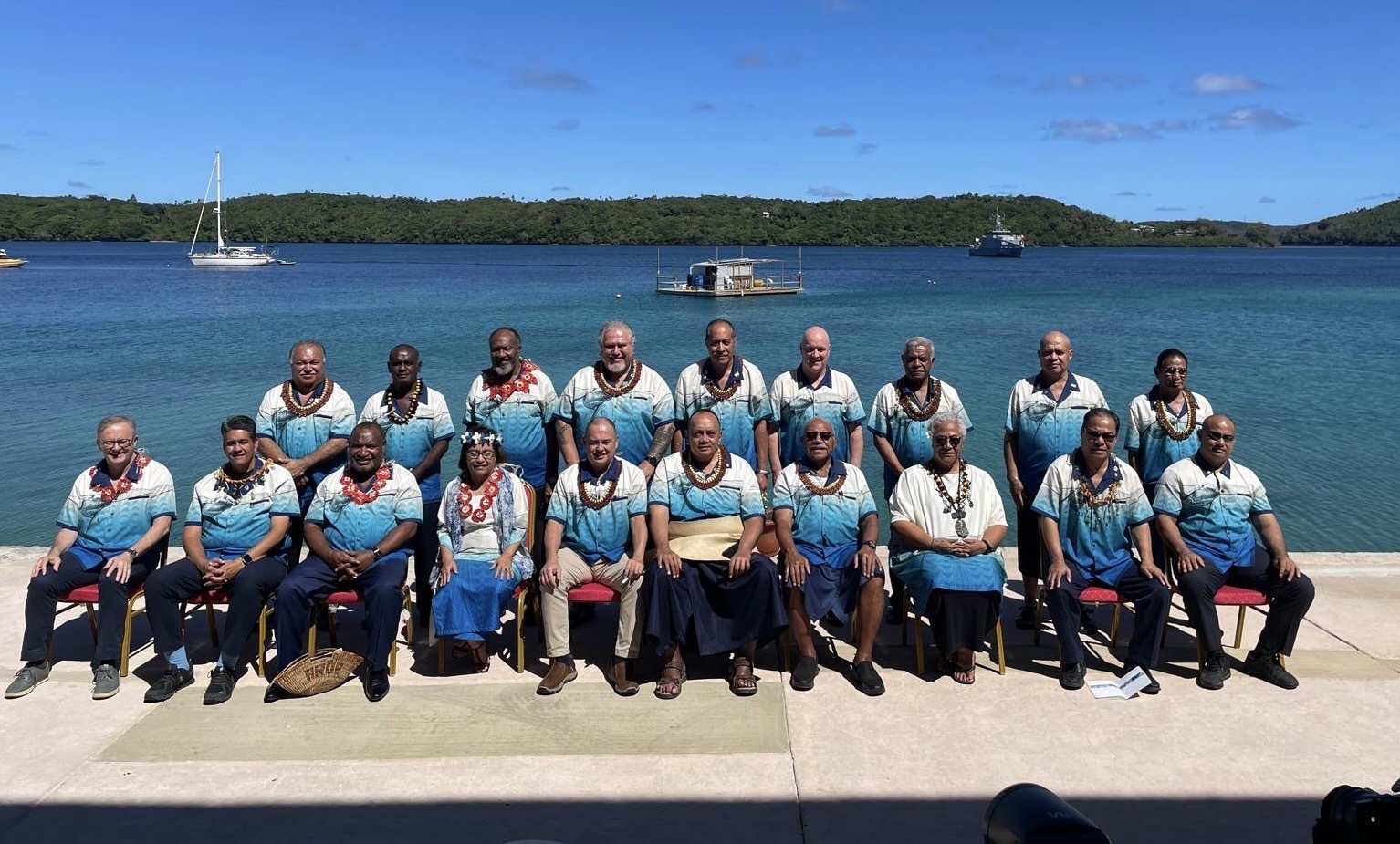 Pacific leaders gathered on the Tongan island of Vava'u for the Pacific Islands Forum leaders' retreat. Photo / RNZ