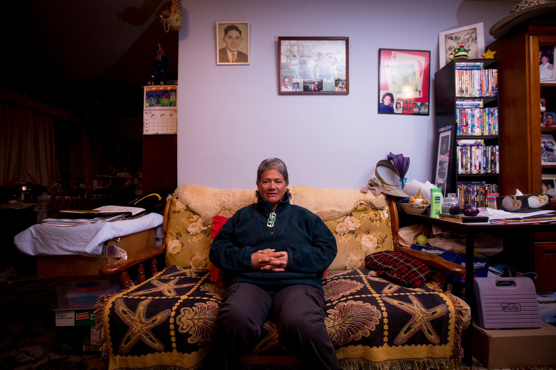 Charlotte Marsh at her former home in Manurewa before it was forcibly sold by Auckland Council following her refusal to pay $12,000 in rates. Photo / Dean Purcell