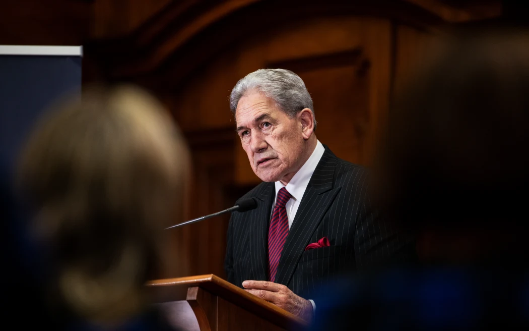 Foreign Minister Winston Peters advises politicians to play the waiting game amid Donald Trump's tariff turmoil. Photo / Samuel Rillstone, RNZ