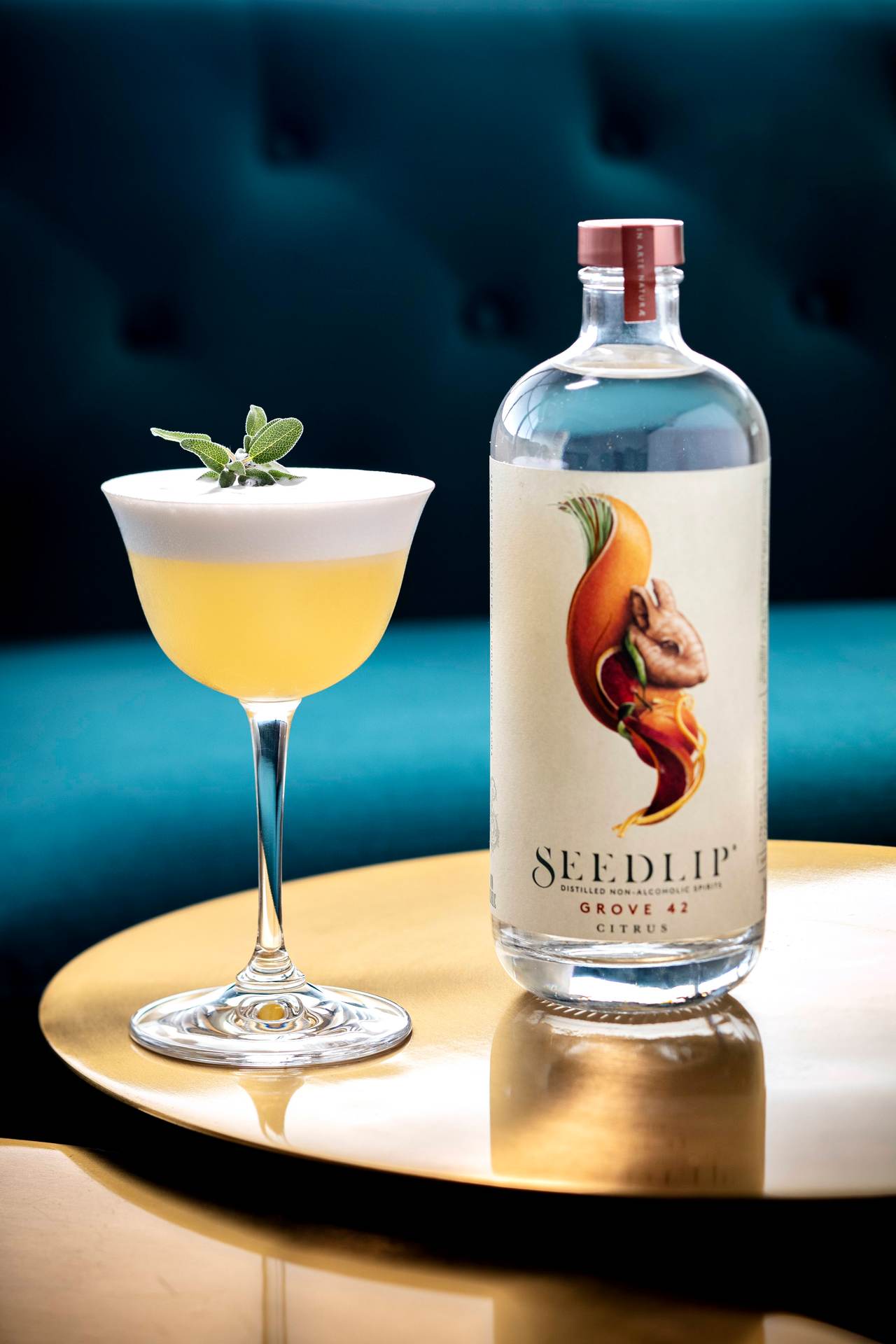 The French Cafe's Zucca cocktail, made with Seedlip. Photo / Babiche Martens