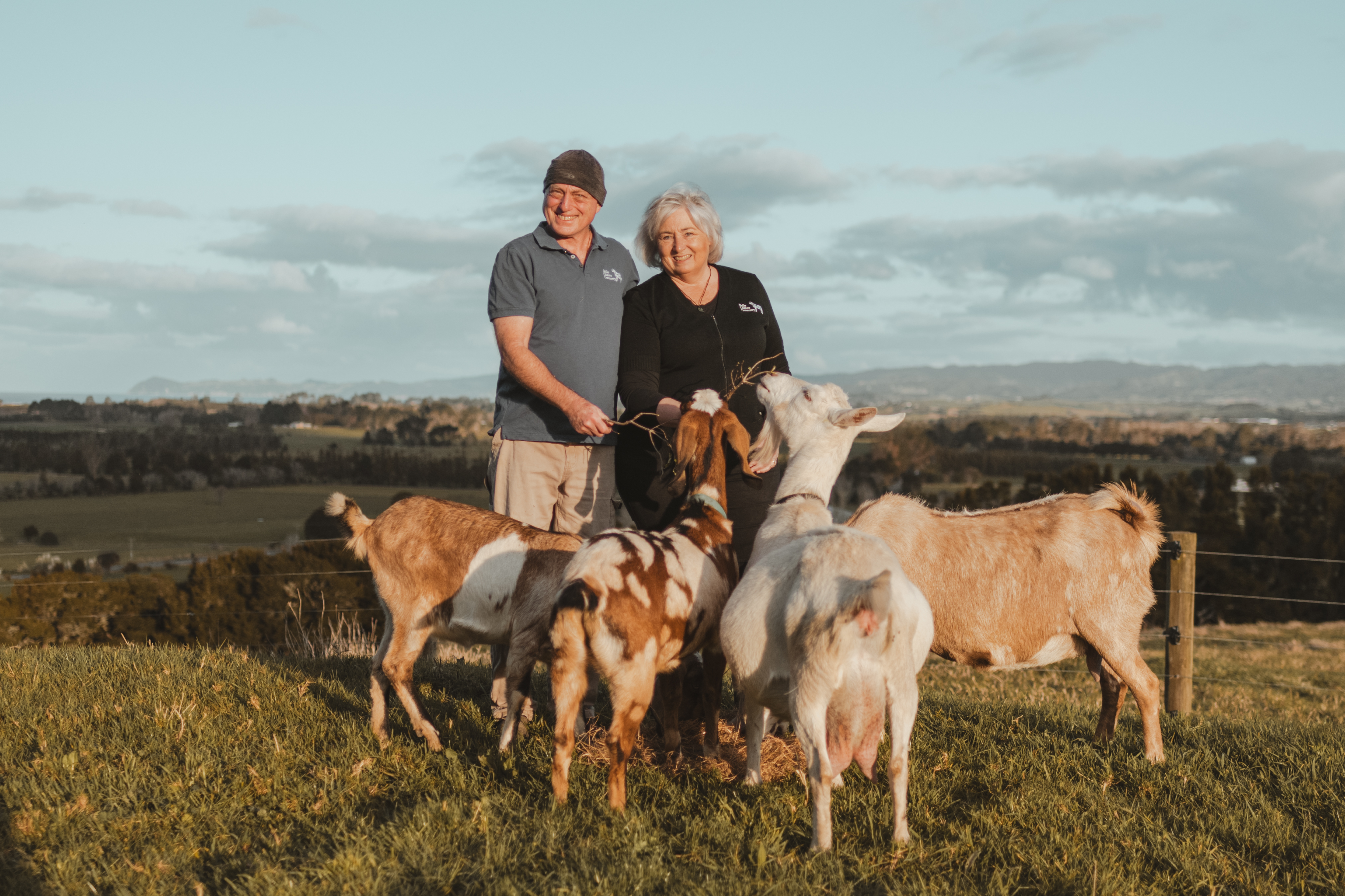 David and Jennifer Rodrigue say they love goats and Belle Chevre Cheese grew from their desire to be sustainable on their 16ha Waipu farm.