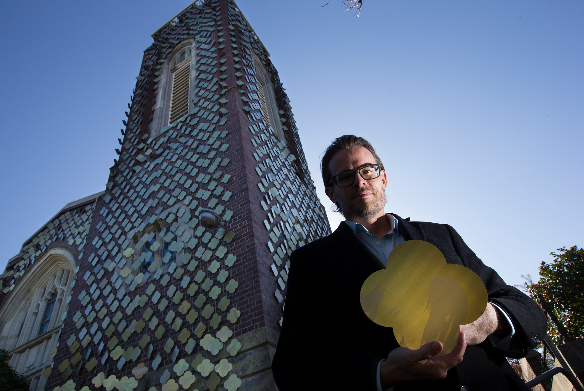 Paul Baragwanath, art agent and Friends of St David's Church founder, at the historic Grafton building. Photo / Brett Phibbs