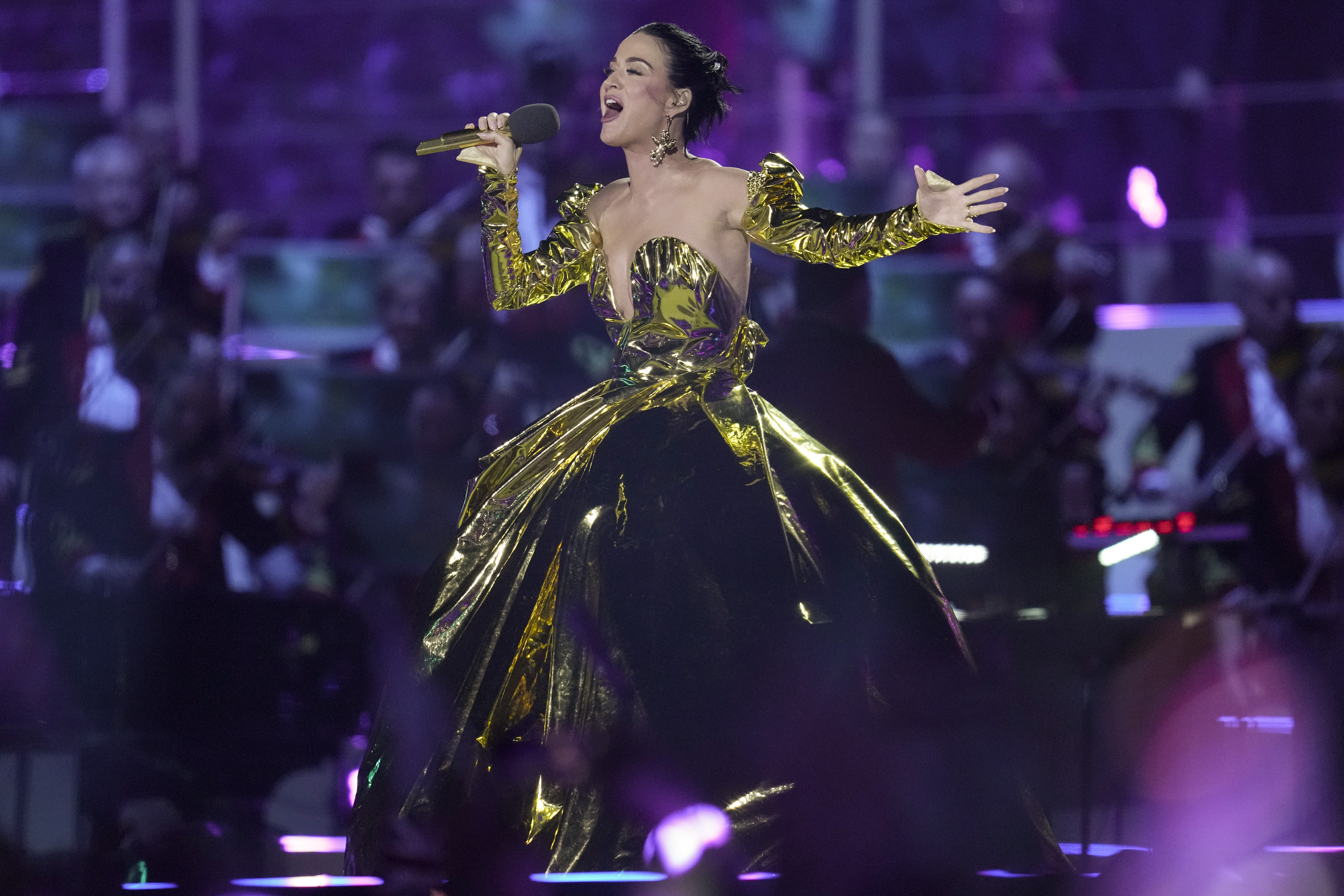Katy Perry performs during the Coronation Concert. Photo / Getty Images