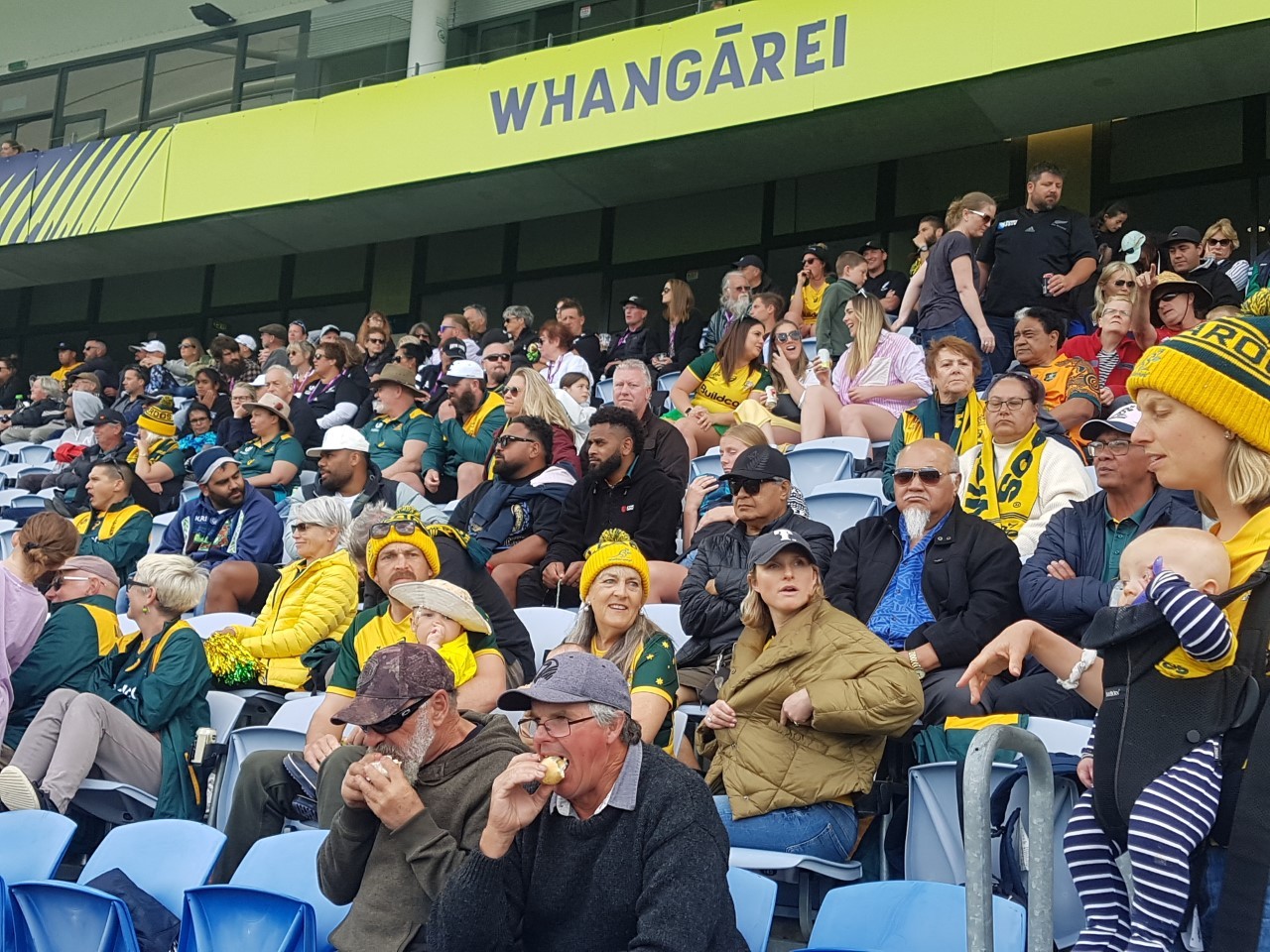 Australian fans were among thousands who went home satisfied after watching the Women's Rugby World Cup matches in Whangārei.
Photo / Mike Dinsdale.