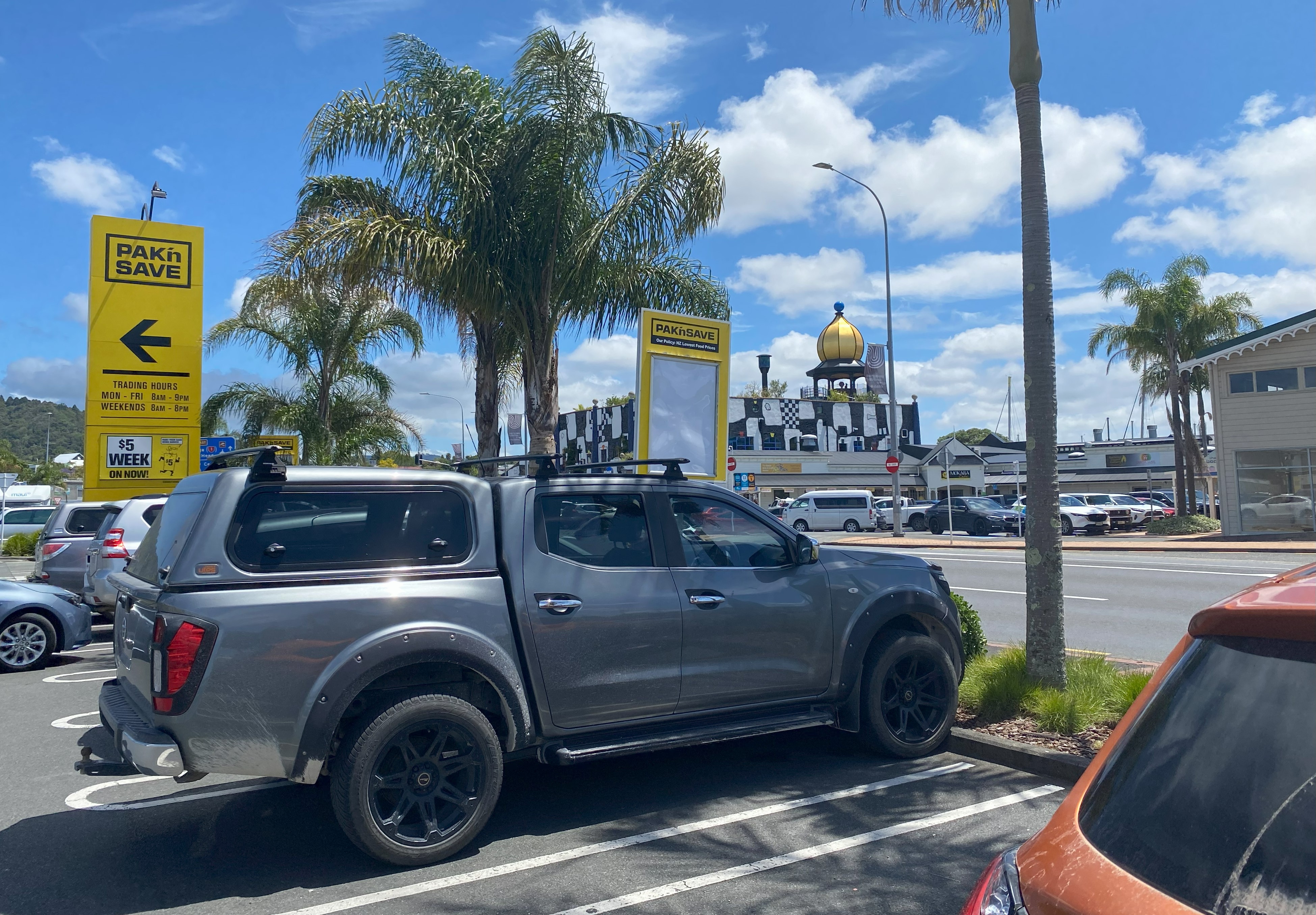 For years, visitors to Whangārei's scenic town basin businesses and the Hundertwasser Museum have taken advantage of unrestricted parking across the road at Pak'nSave supermarket. Since September, the supermarket's been saying 