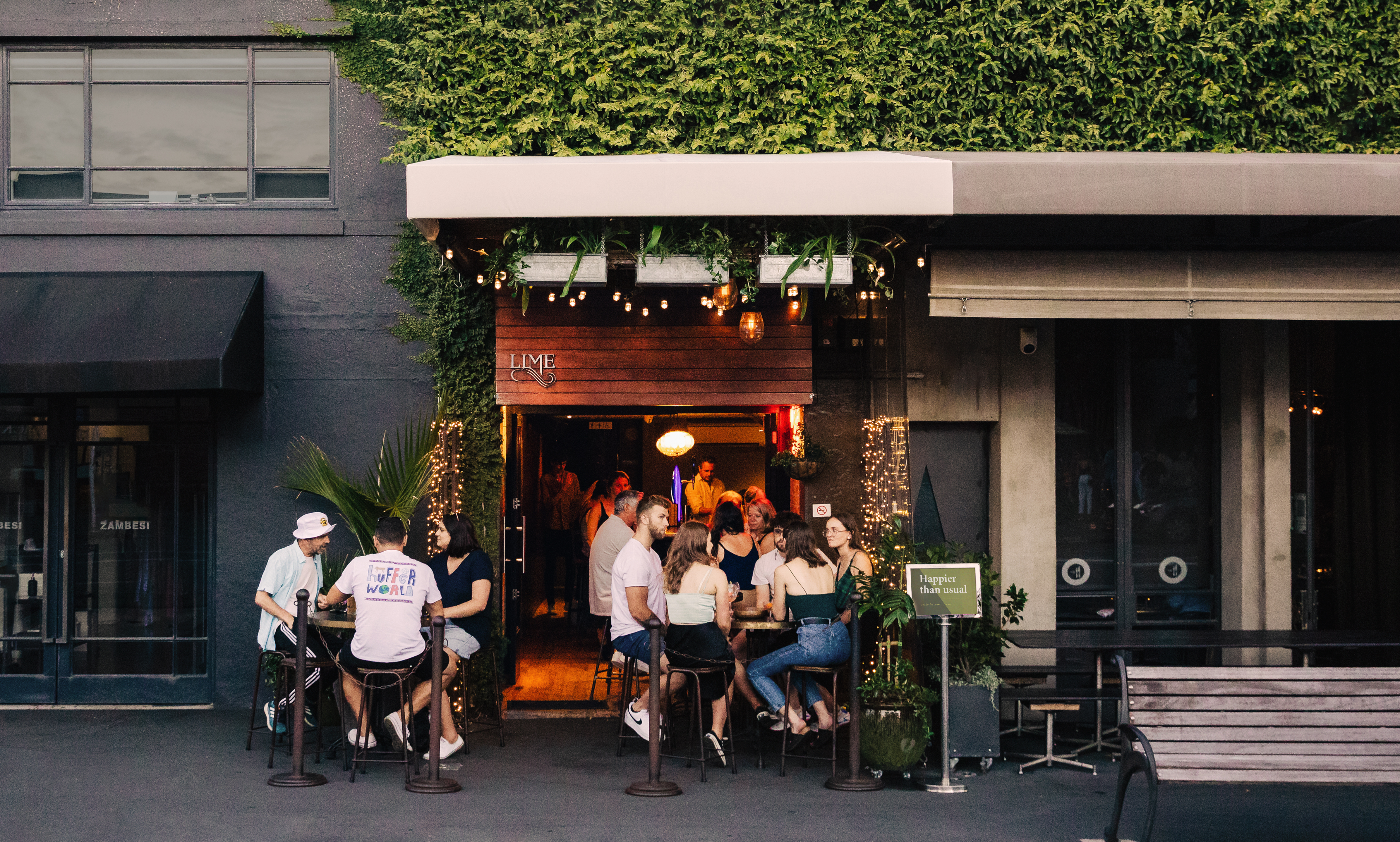 Lime Bar is nestled between Zambesi and Ponsonby Road Bistro on Ponsonby Road.