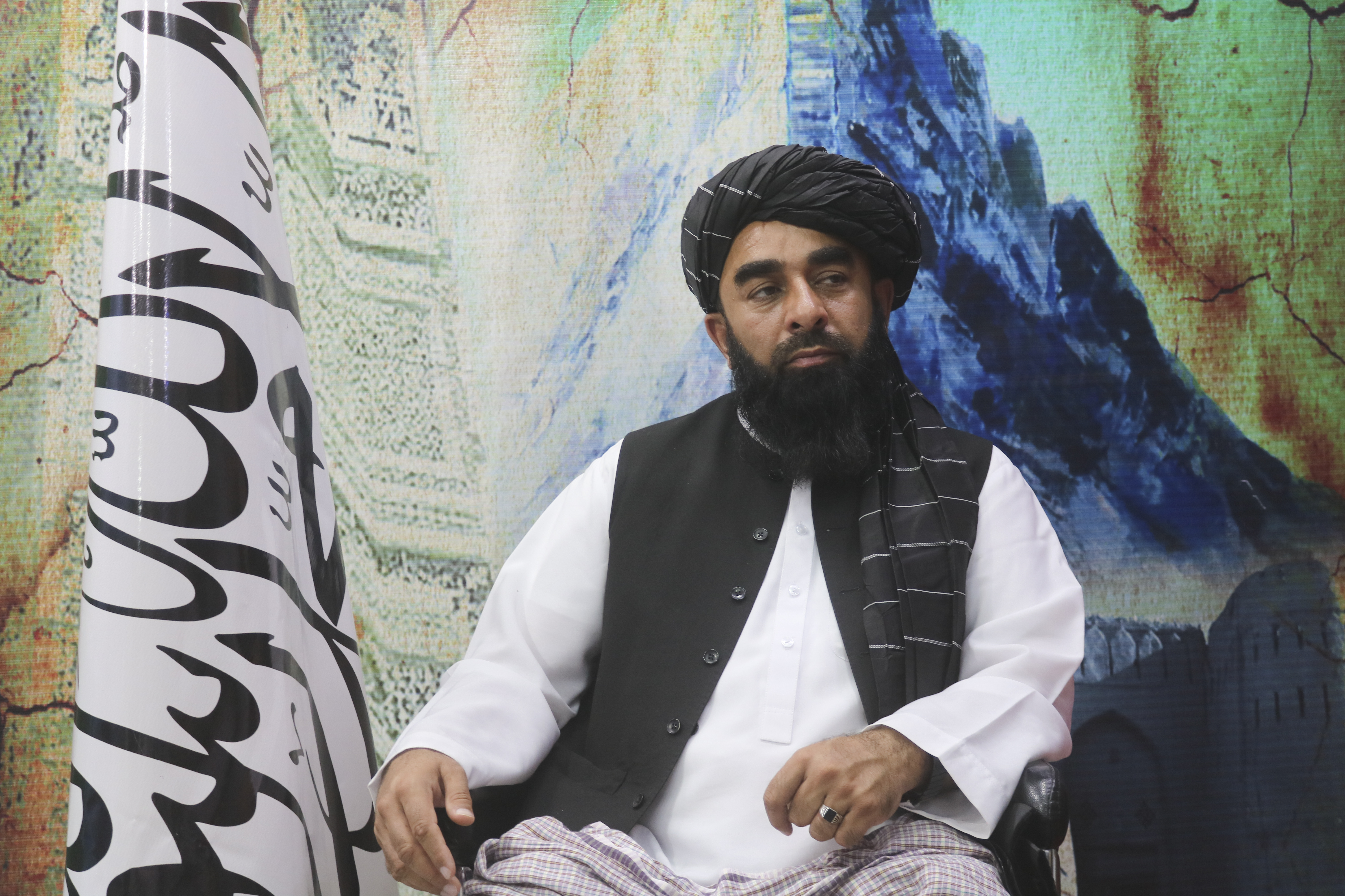 Taliban spokesman Zabihullah Mujahid. Photo / AP