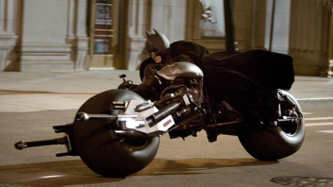 That's not actually Bale on the bike.