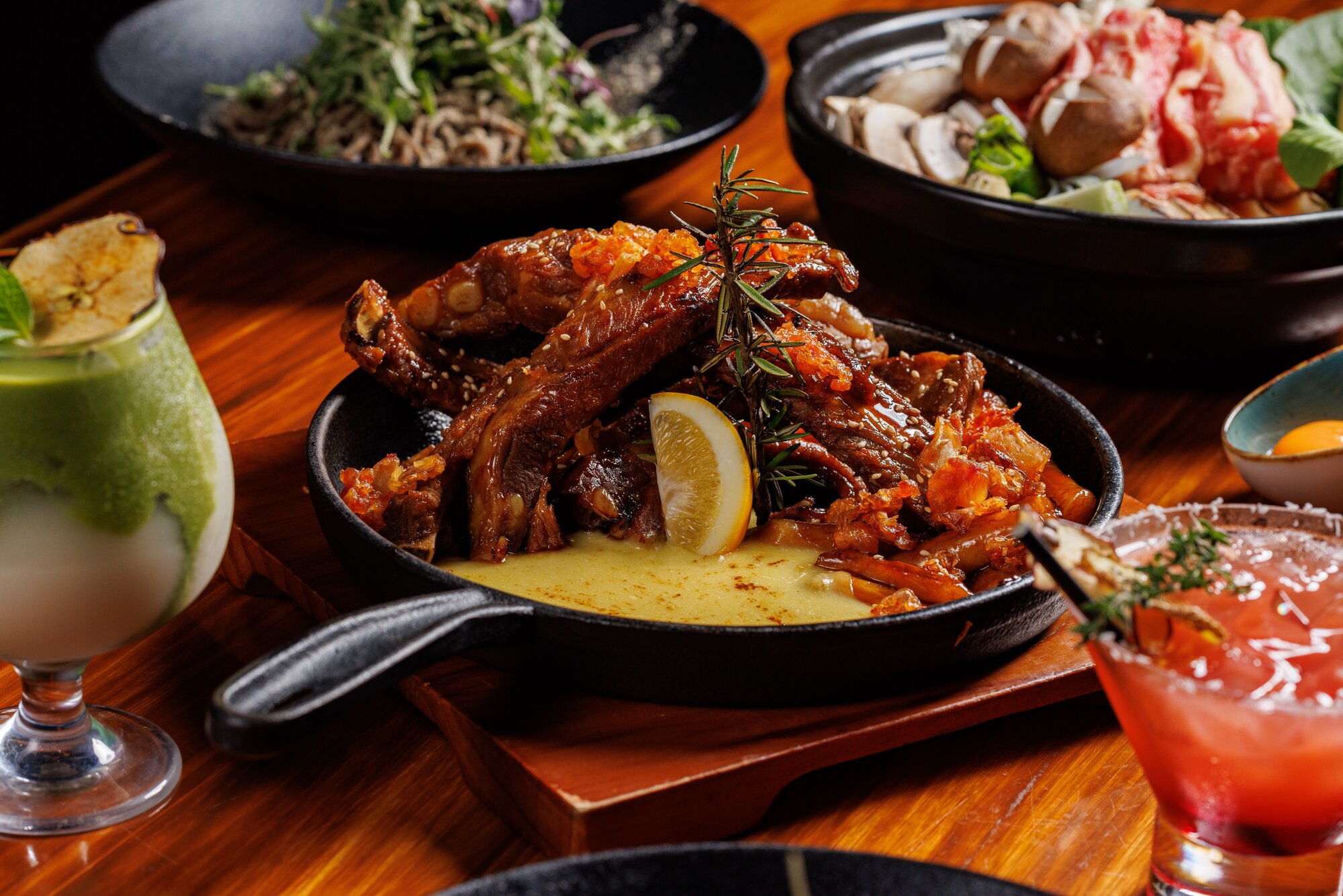 Ongi's pork ribs with cheese. Photo / Babiche Martens