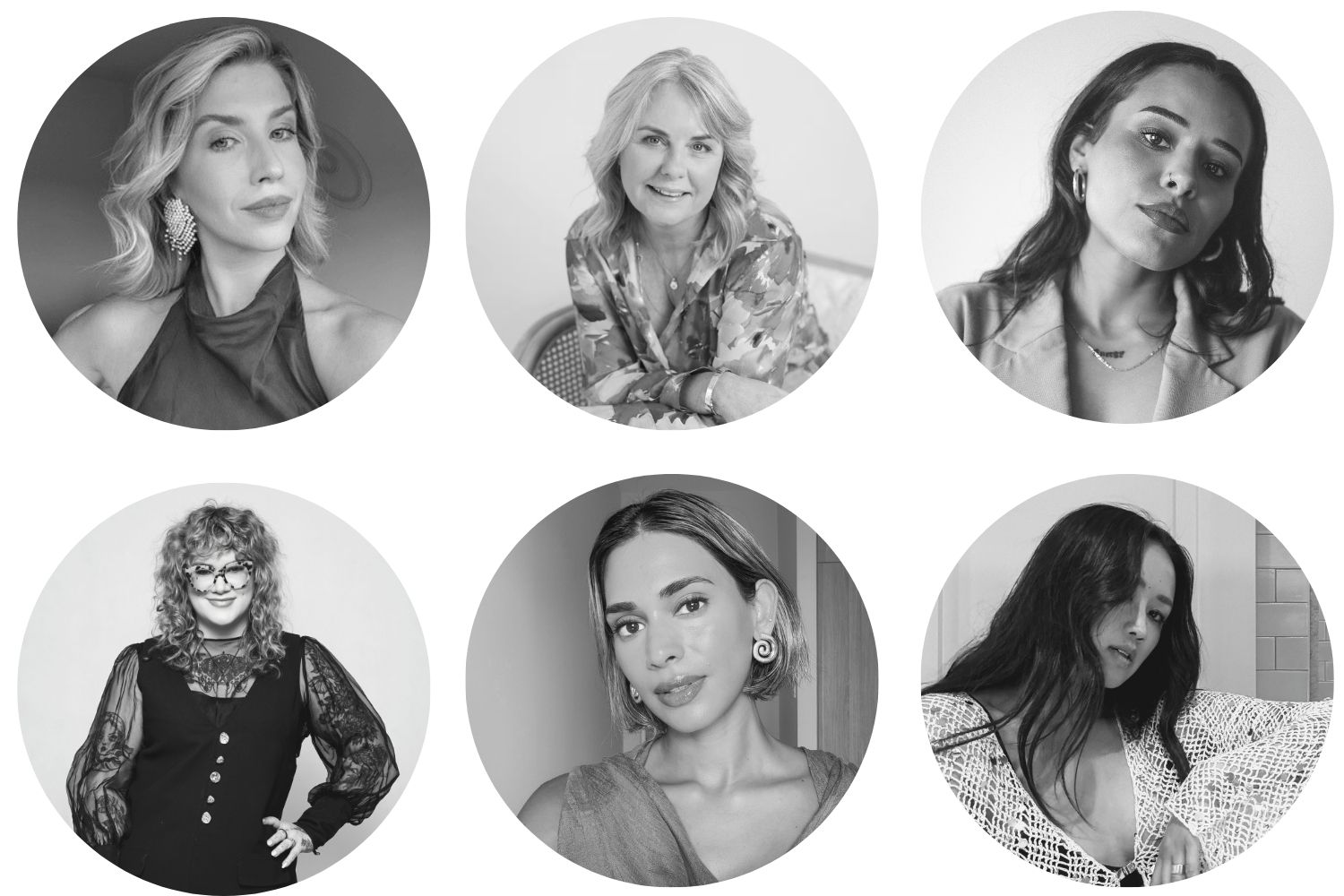 Clockwise from top left: Viva Beauty Awards 2026 judges Ash Cometti, Stacey Fraser, Tallulah McLean, Rachel Soo Thow, Varsha Reddy and Kelly Manu.