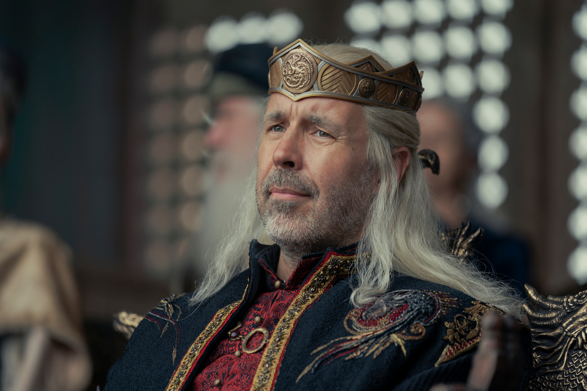 Paddy Considine as King Viserys Targaryen in The House of the Dragon.