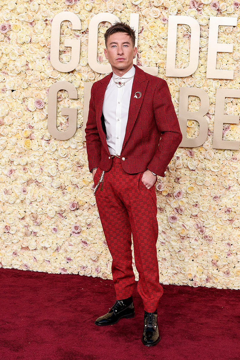 Barry Keoghan arrives at the 81st Golden Globe Awards in Beverly Hills. Photo / Getty Images